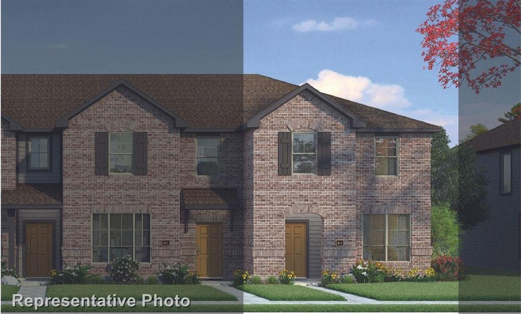Houston with Elevation 4A Brick Exterior 2023 Townhomes

