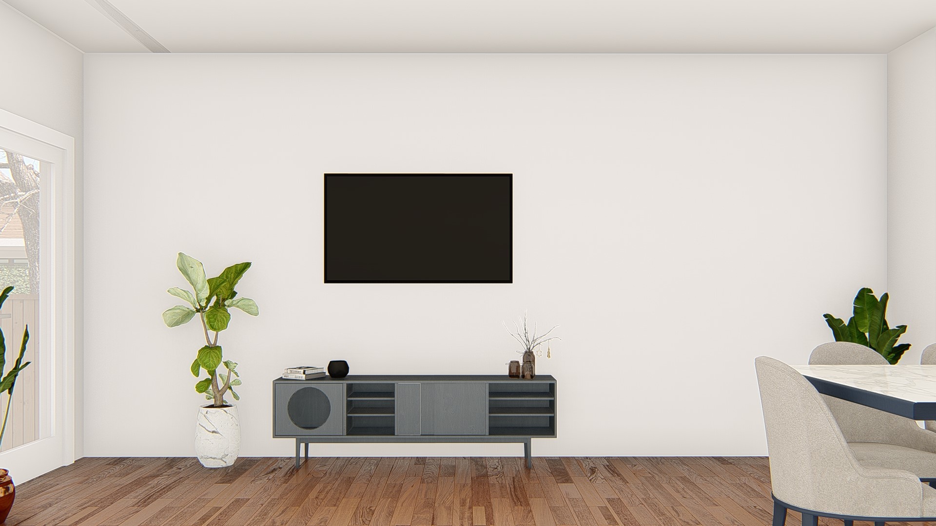 LIVING ROOM. This image is a close rendering of the final product
