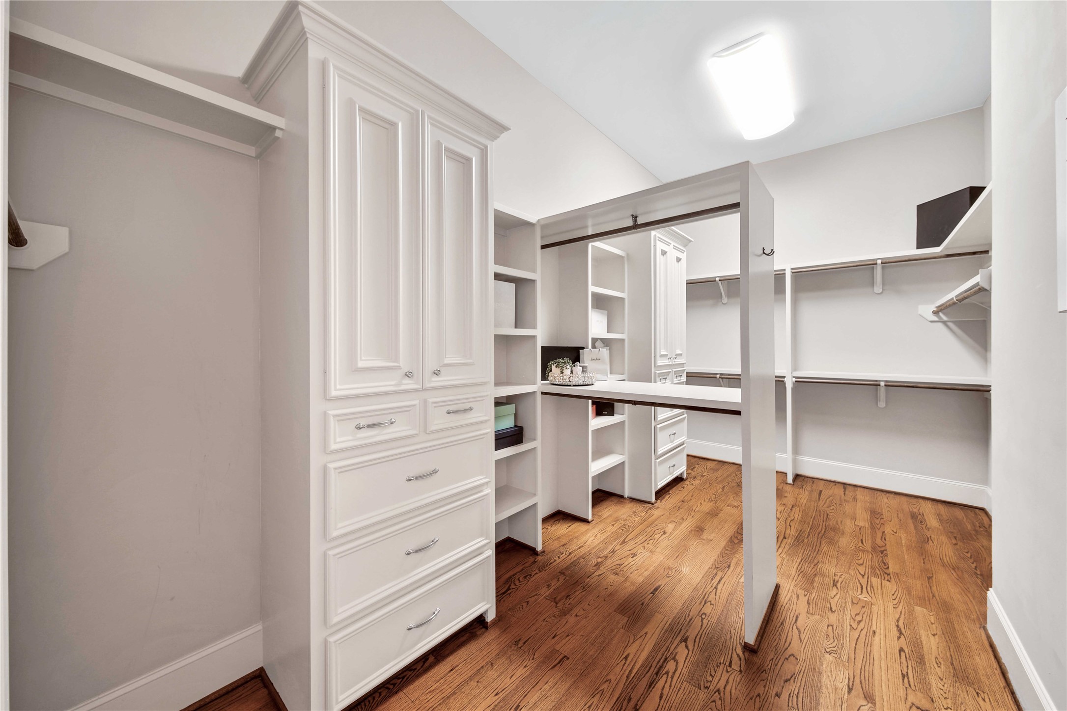 Having a spacious closet in the primary suite offers convenience and functionality. It eliminates the need for additional storage spaces and helps keep your belongings organized and easily accessible. Whether you have an extensive wardrobe or simply appreciate the luxury of ample storage, this feature enhances the overall appeal and functionality of the suite.

