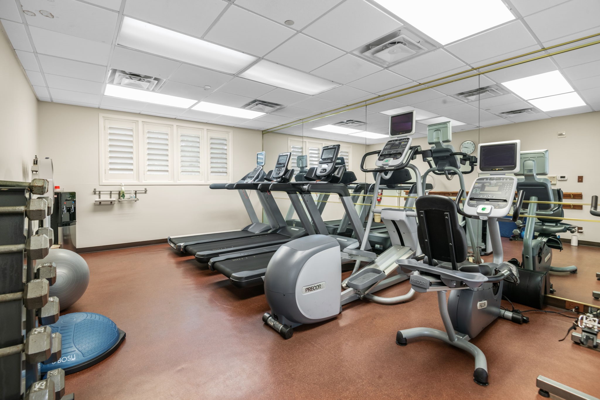 The Tealstone fitness center.