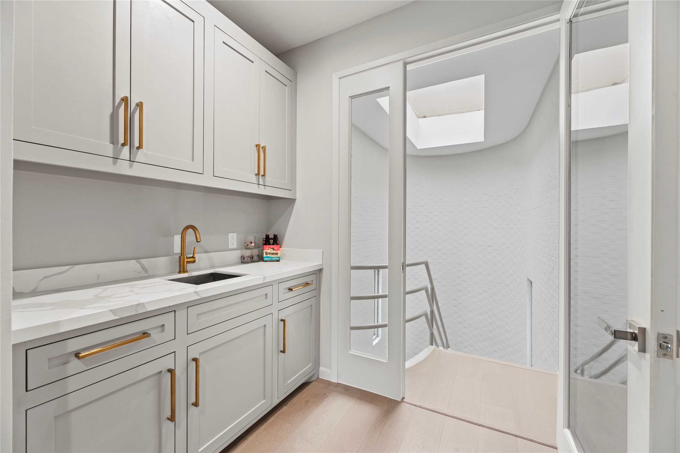 A small kitchenette area is in the 3rd floor guest apartment/guest suite with separate entrance.