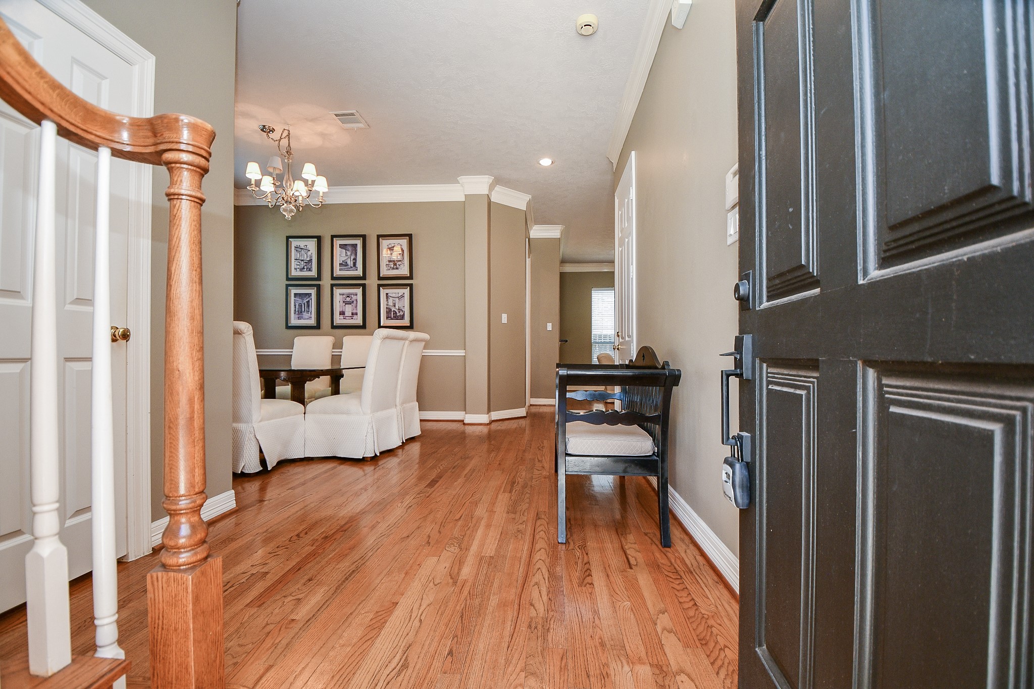 Nice Open Floor Plan with Gleaming Hard Wood Flooring throughout the First Floor