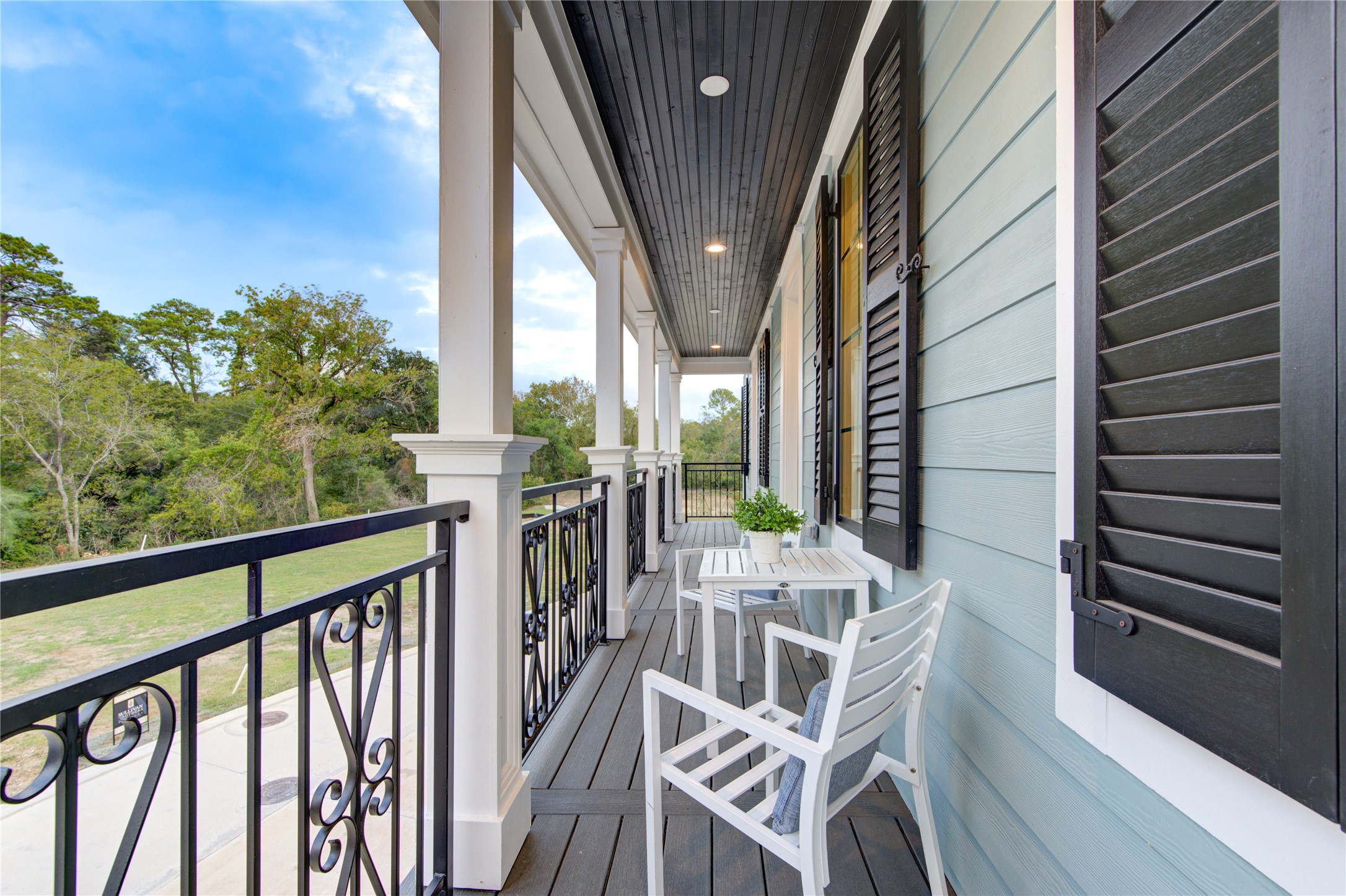 Sullivan Brothers is known for homes with Southern porch living and this home offers both an expansive front porch and balconies.