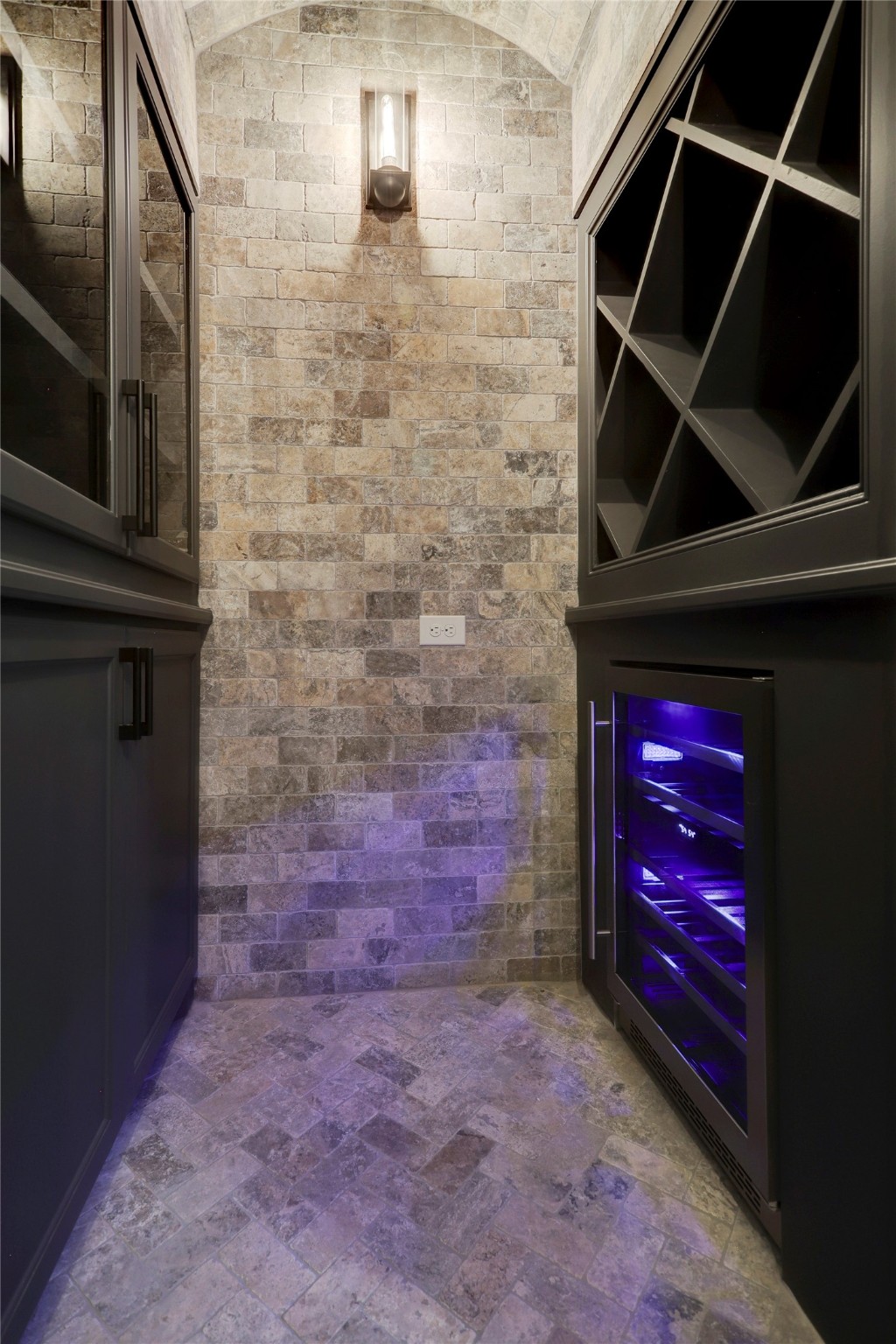 Another view of the wine cellar in a recent Wood Custom Homes completion.