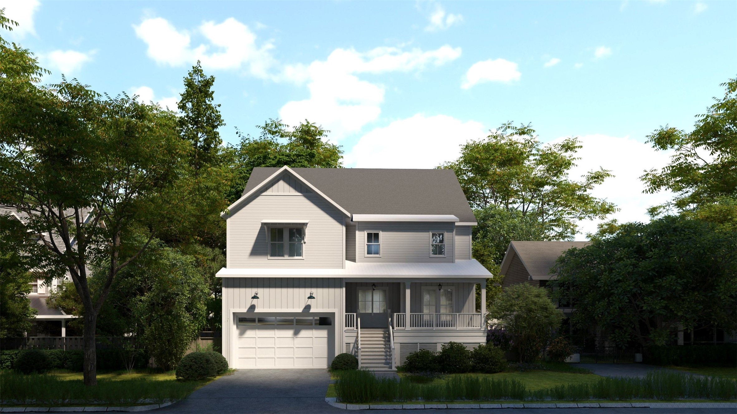 1009 Shelterwood. Rendering of home's exterior. More pictures forthcoming as construction progresses.