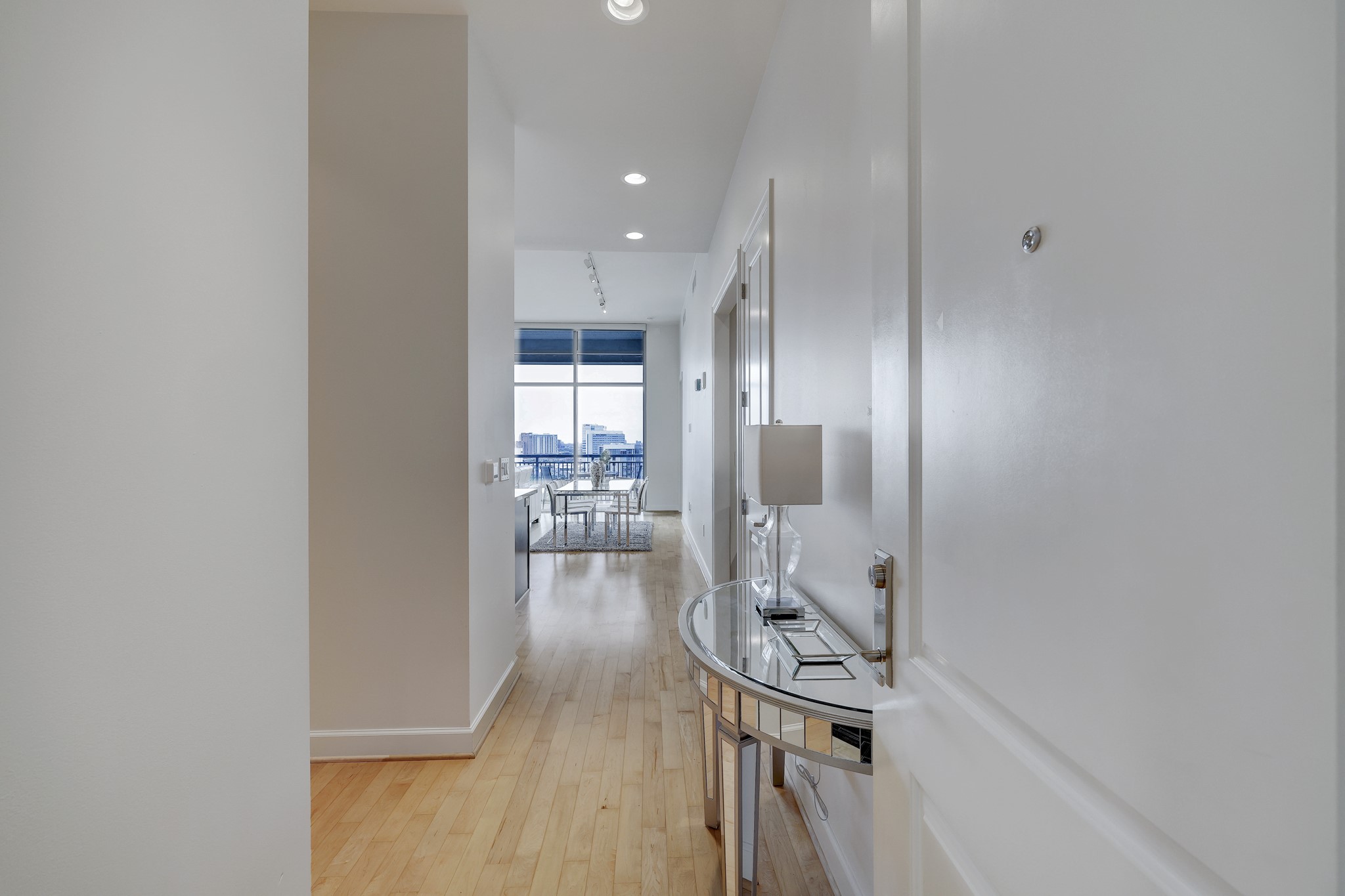 This residence is located on the coveted top floor of Highland Tower, and is conveniently close to the elevators. Two assigned parking spaces in the attached (remote control-access) parking garage and a storage unit are included with the residence.