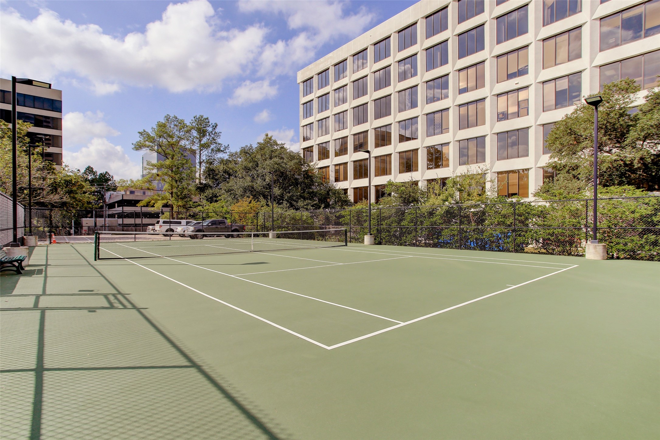 The Tennis Court can also be used as a pickleball court.