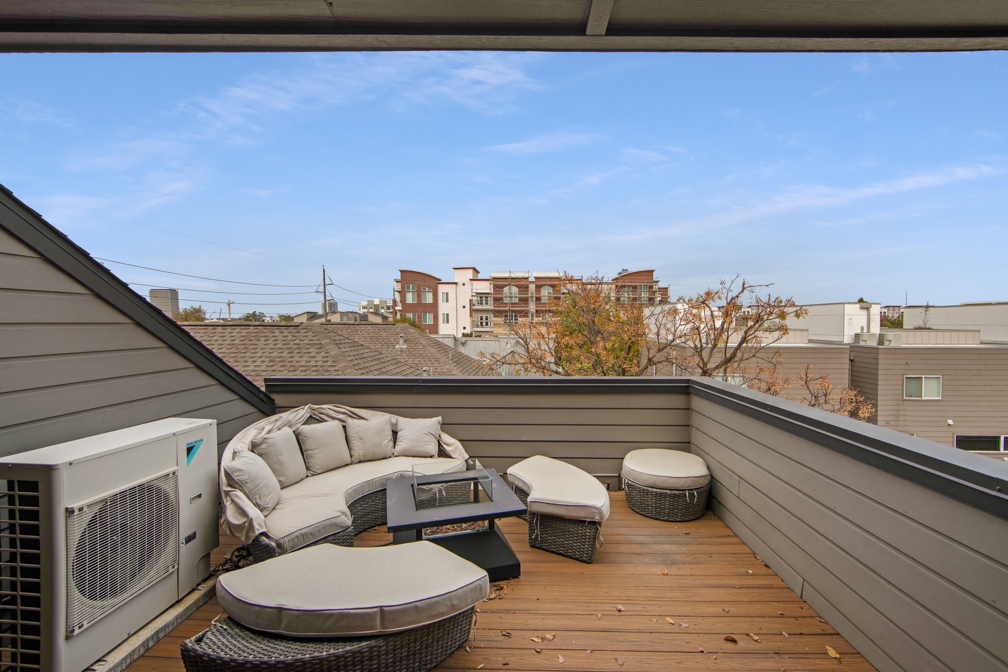 Not only is the patio's view breathtaking, but its also spacious and a great size for entertaining!