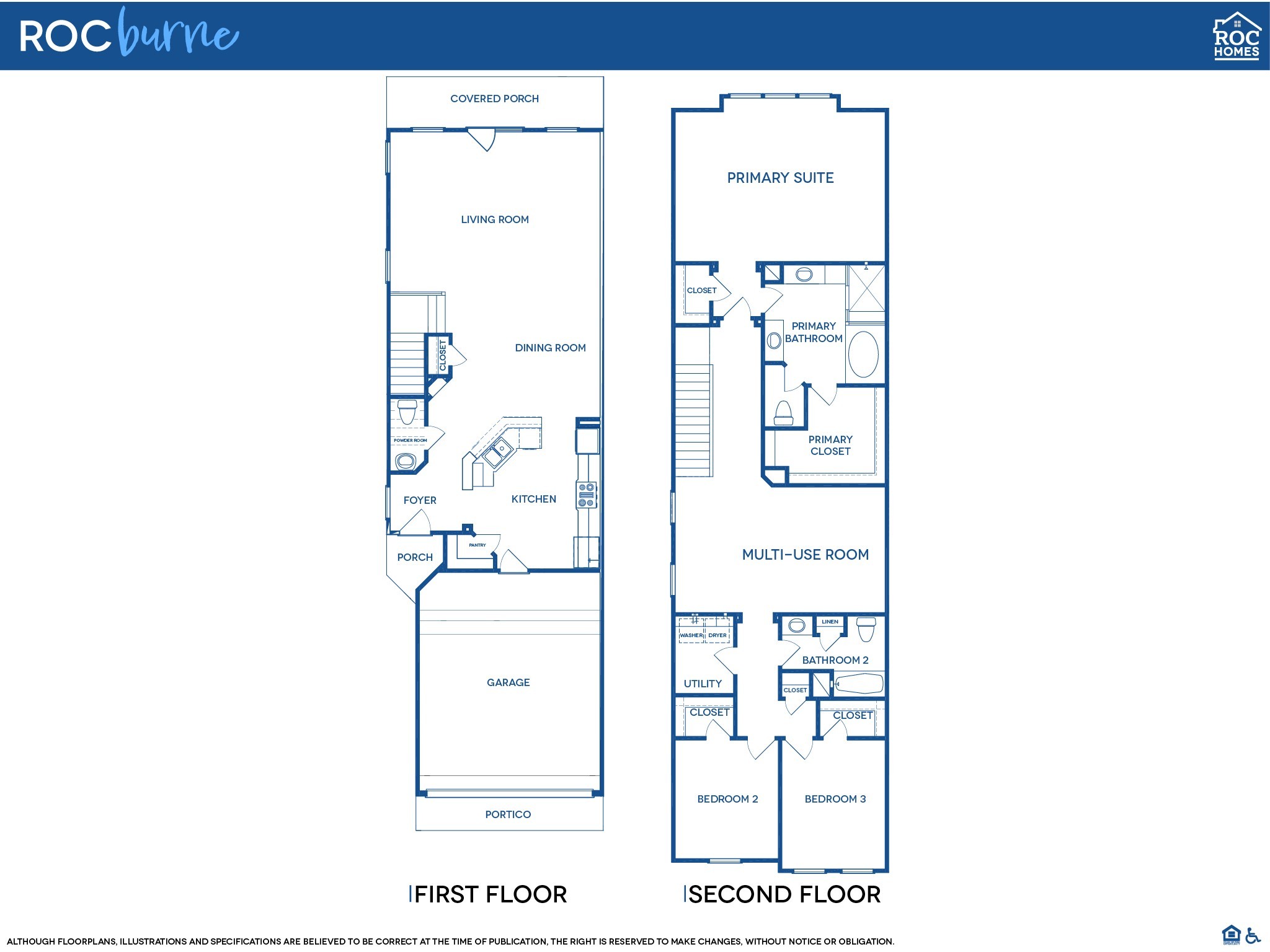 The ROCburne's floor plan has a focus on privacy and functionality, with living spaces on the ground floor and 3 bedrooms on the second floor.