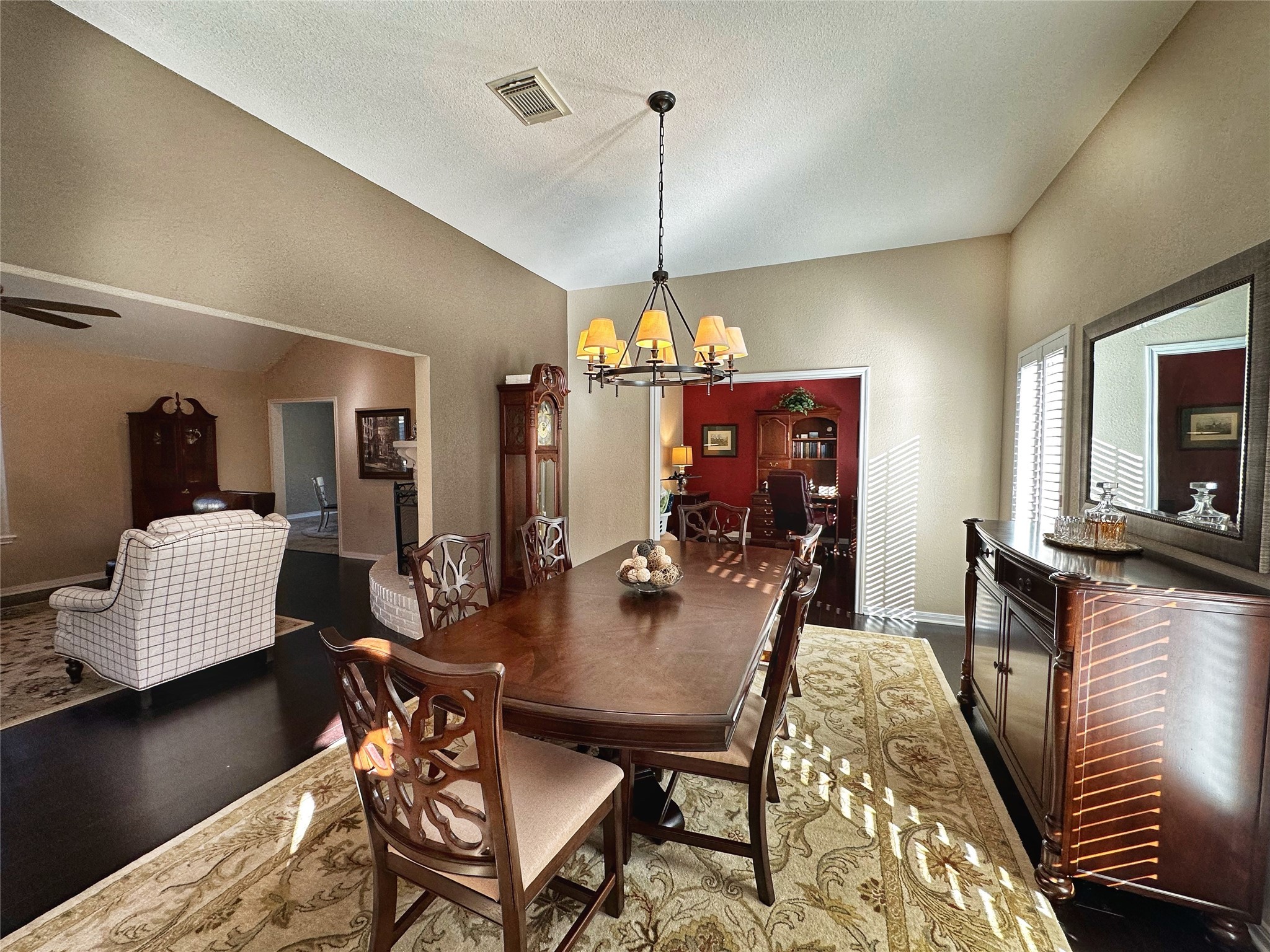 Make your new memories in this open, formal dining area.