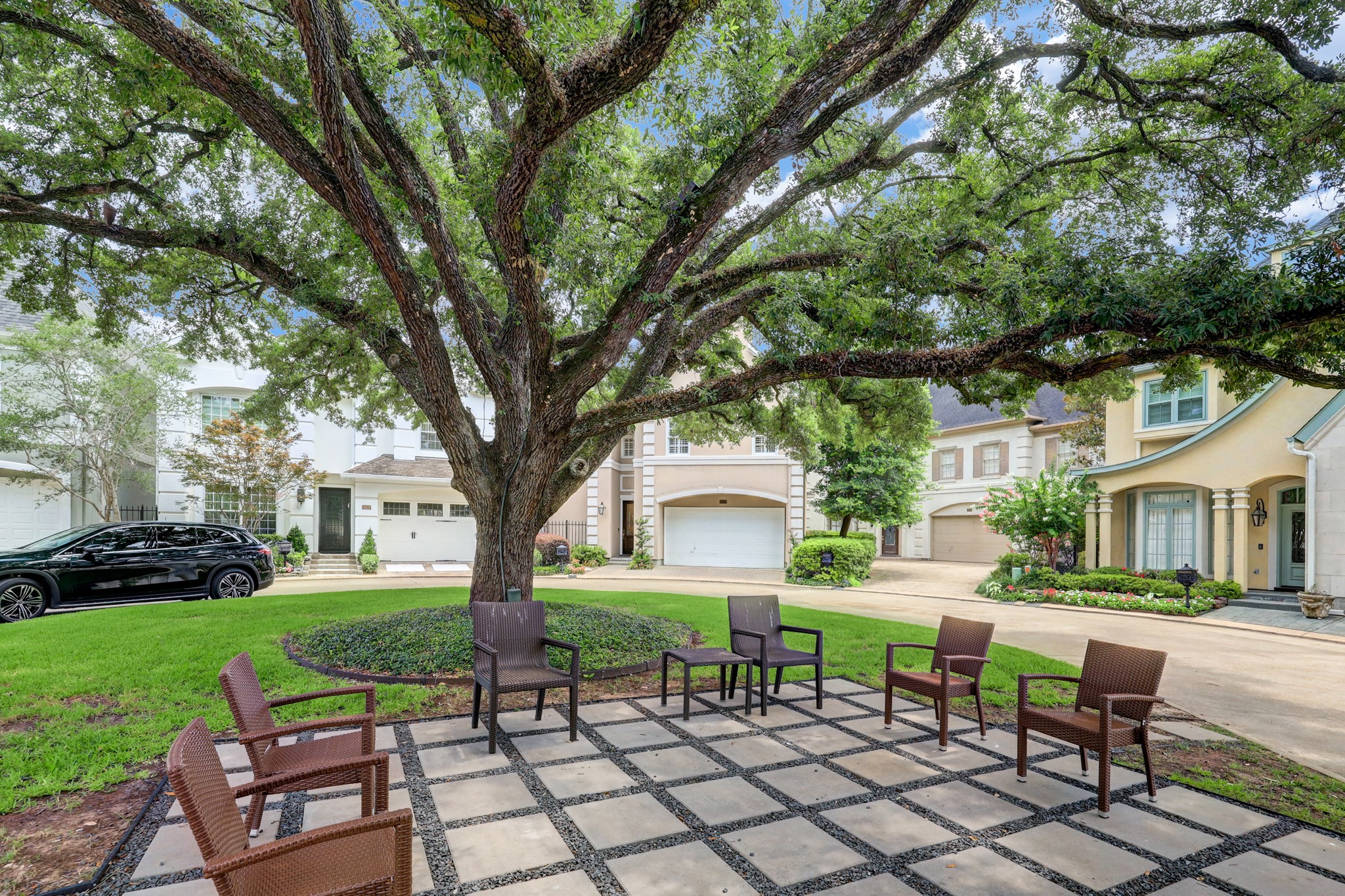 2638 Sutton Court is tucked back at the rear of the gated subdivision, offering a quiet place to reside.
