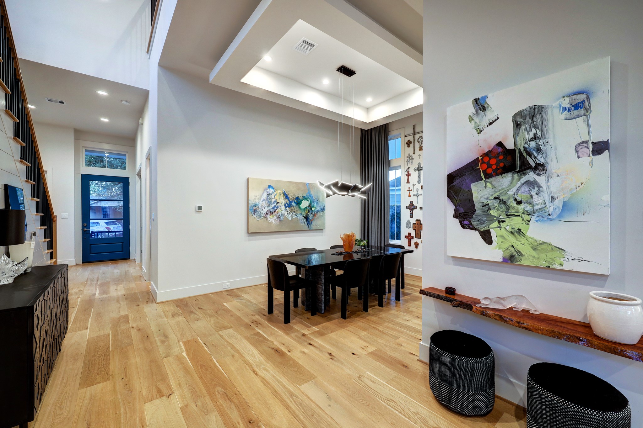 Wide art walls and soaring ceilings provide the perfect setting for your prized collection.