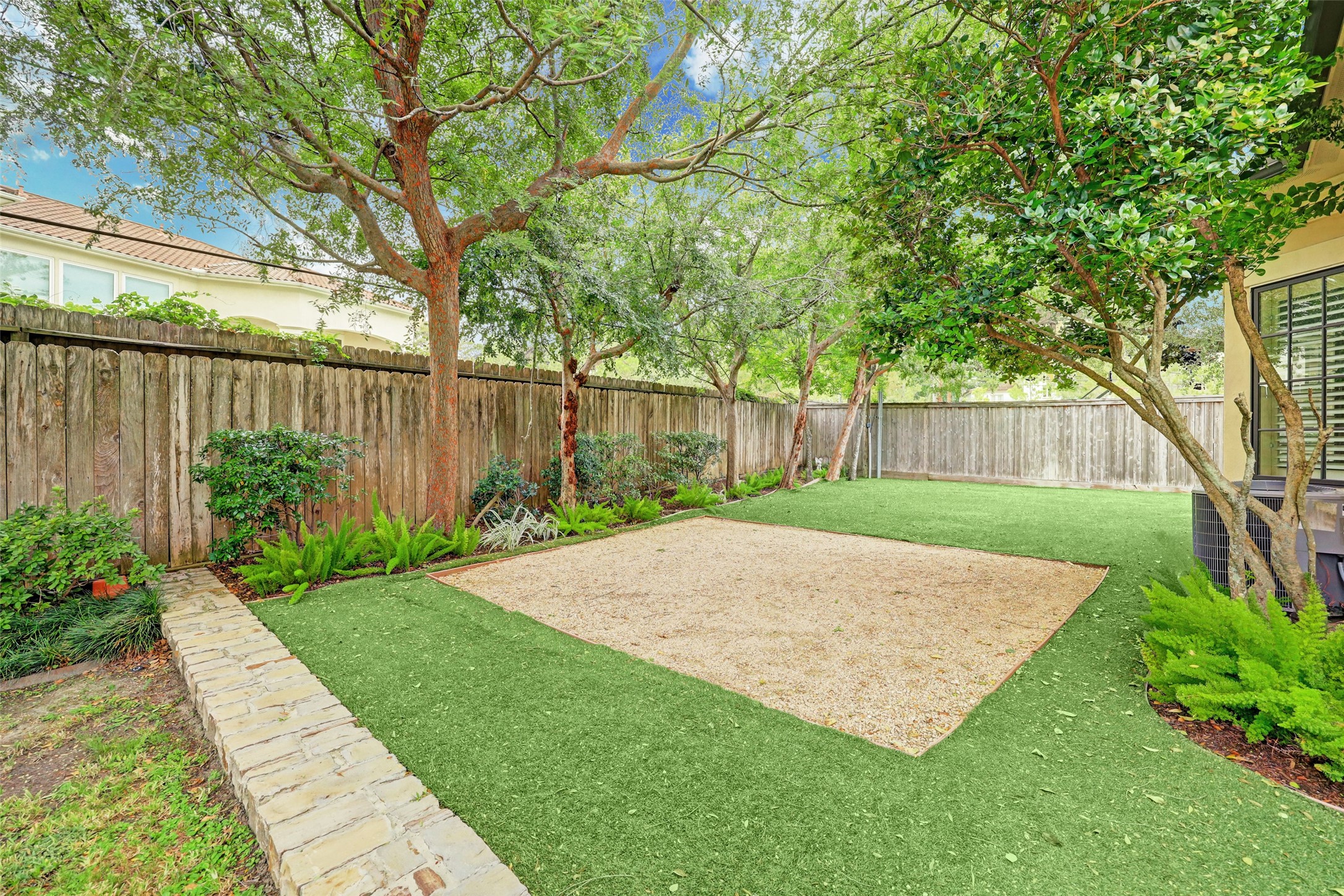 Behind the Casita is a spot for a Playscape, Bocce court, or Putting Green.