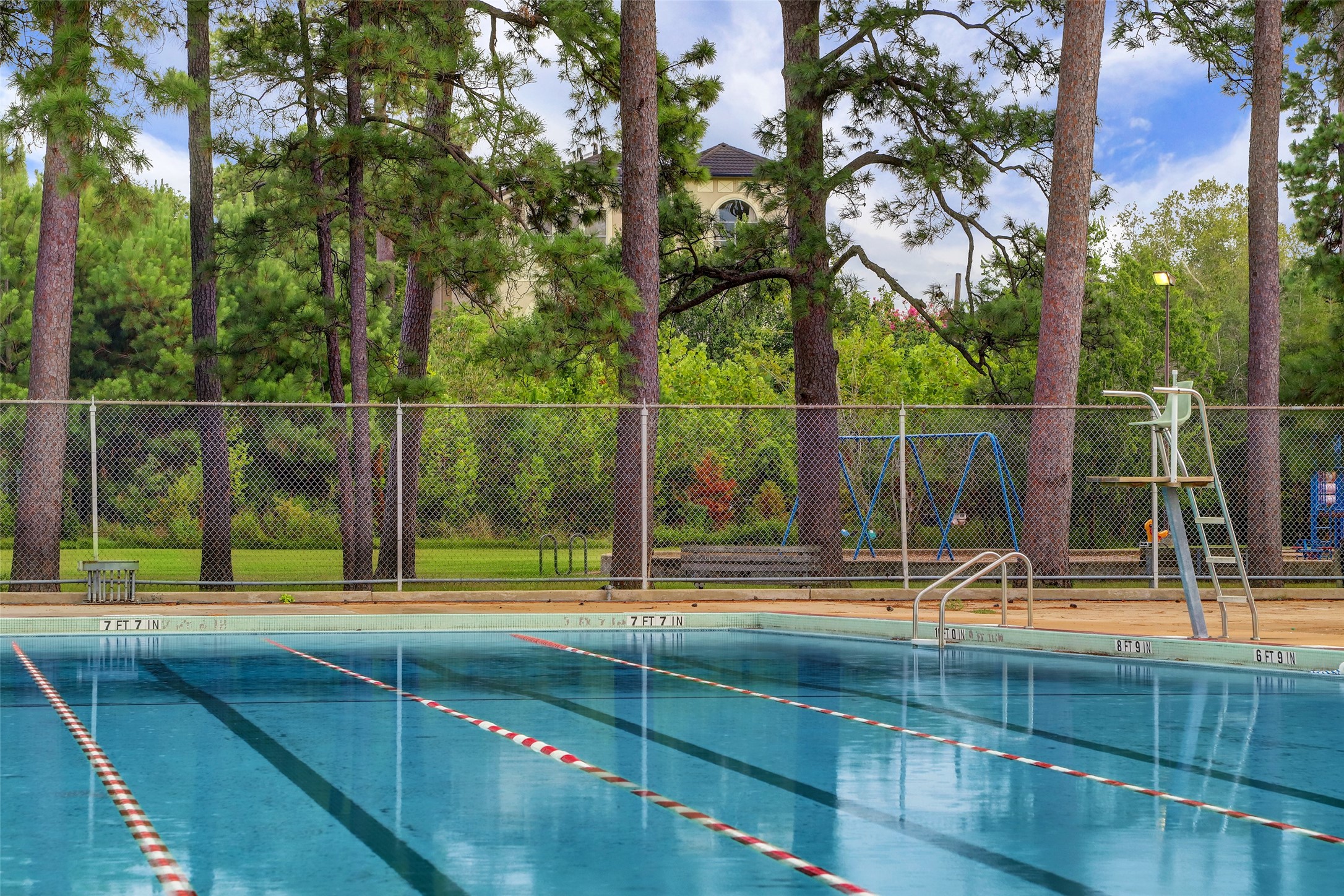 The Memorial Park public neighborhood swimming pool is the perfect place to cool off on those hot Houston summer afternoons.