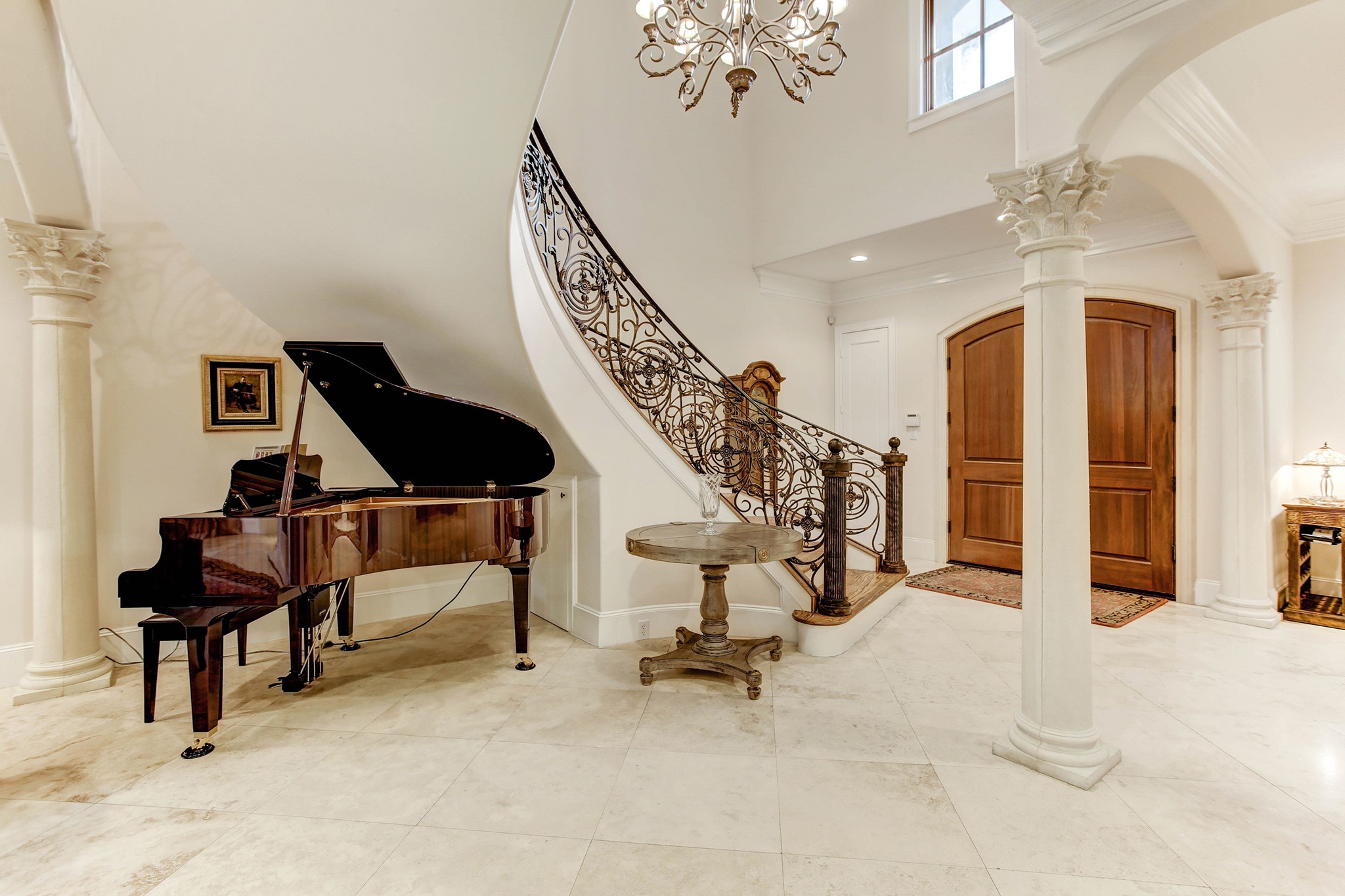 Great space for a that famed piano to entertain at your special gatherings!