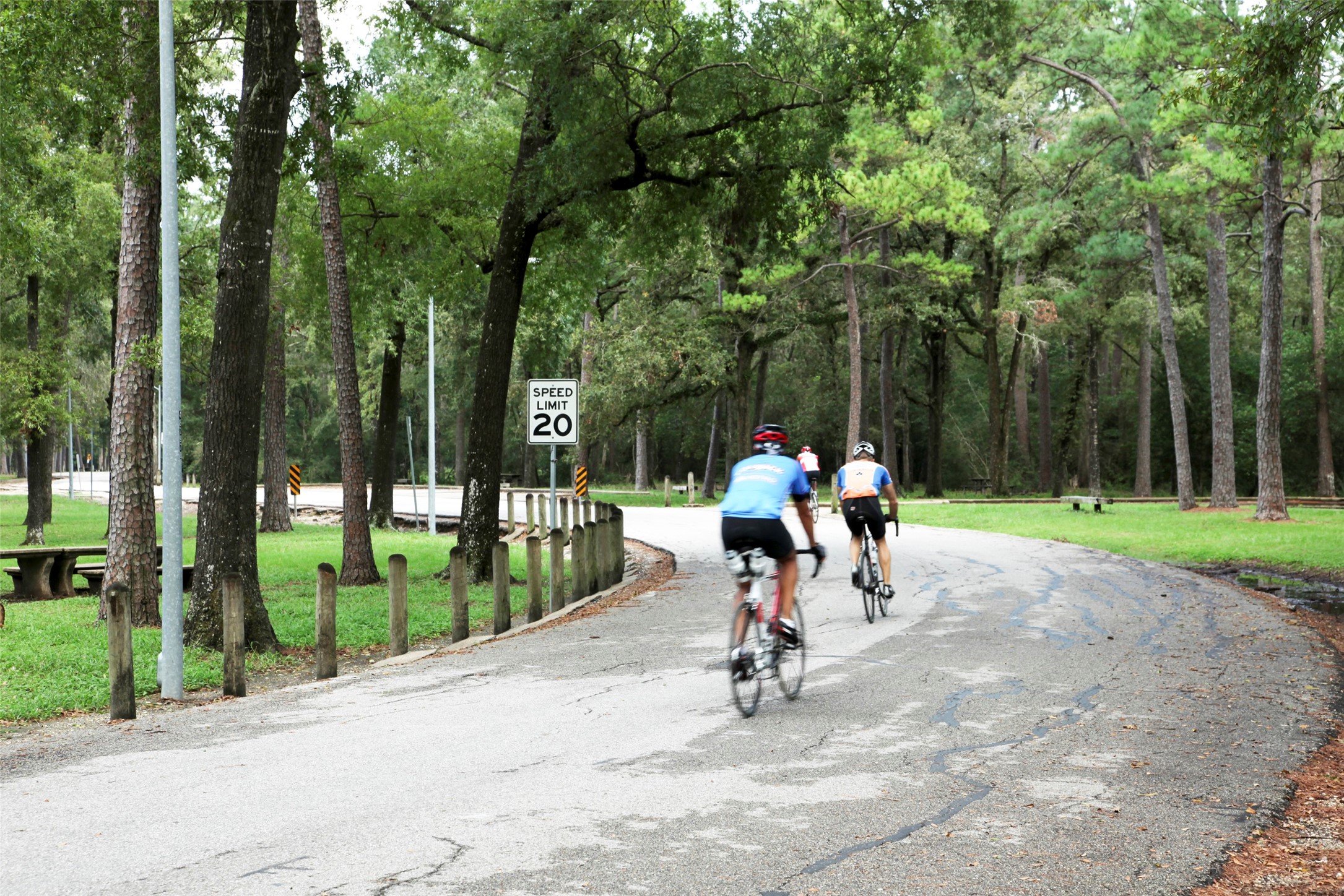 The park offers a variation of bike trails that range from easy to hard and a popular three-mile running course.