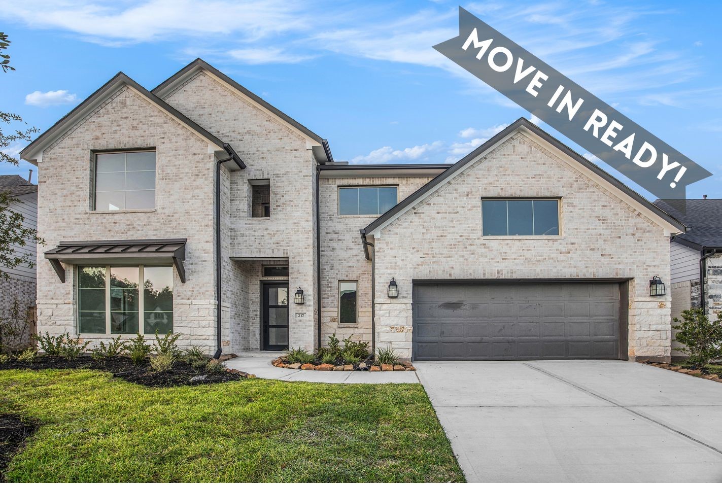 Move in Ready! Westin Homes NEW Construction (Rowan V, Elevation F) Two story. 5 bedrooms. 4.5 baths.