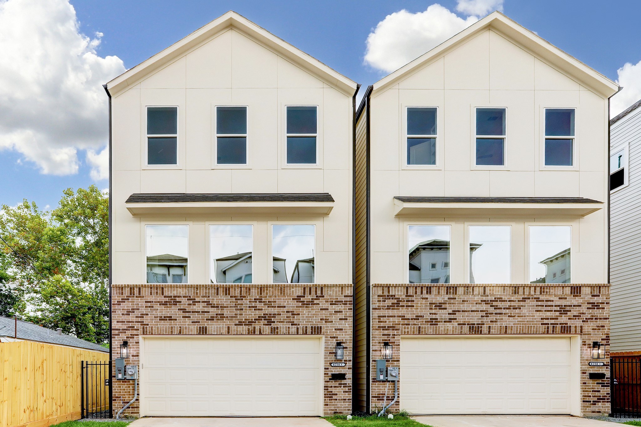 Brand New Freestanding Home * Private Driveway * Private Backyard * 3 Bedrooms and 3 and 1/2 Bathrooms PLUS a Study * UPGRADED to the MAX * Unit B is the Home on the Left.