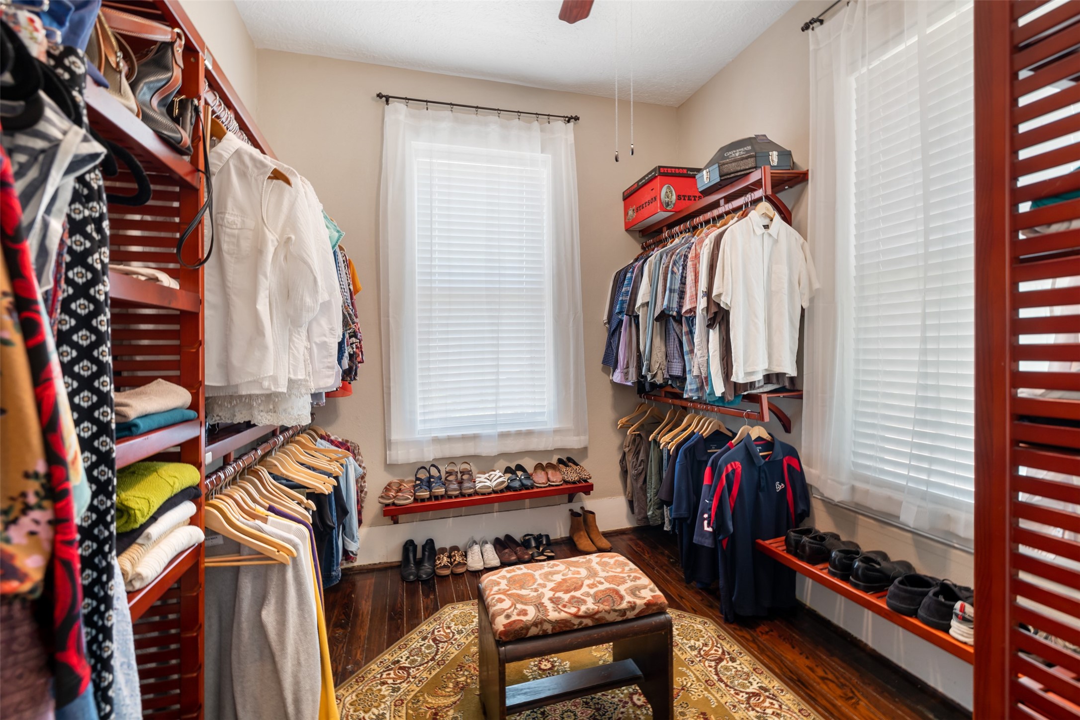 One of the bedrooms is currently being utilized as a LARGE master closet!