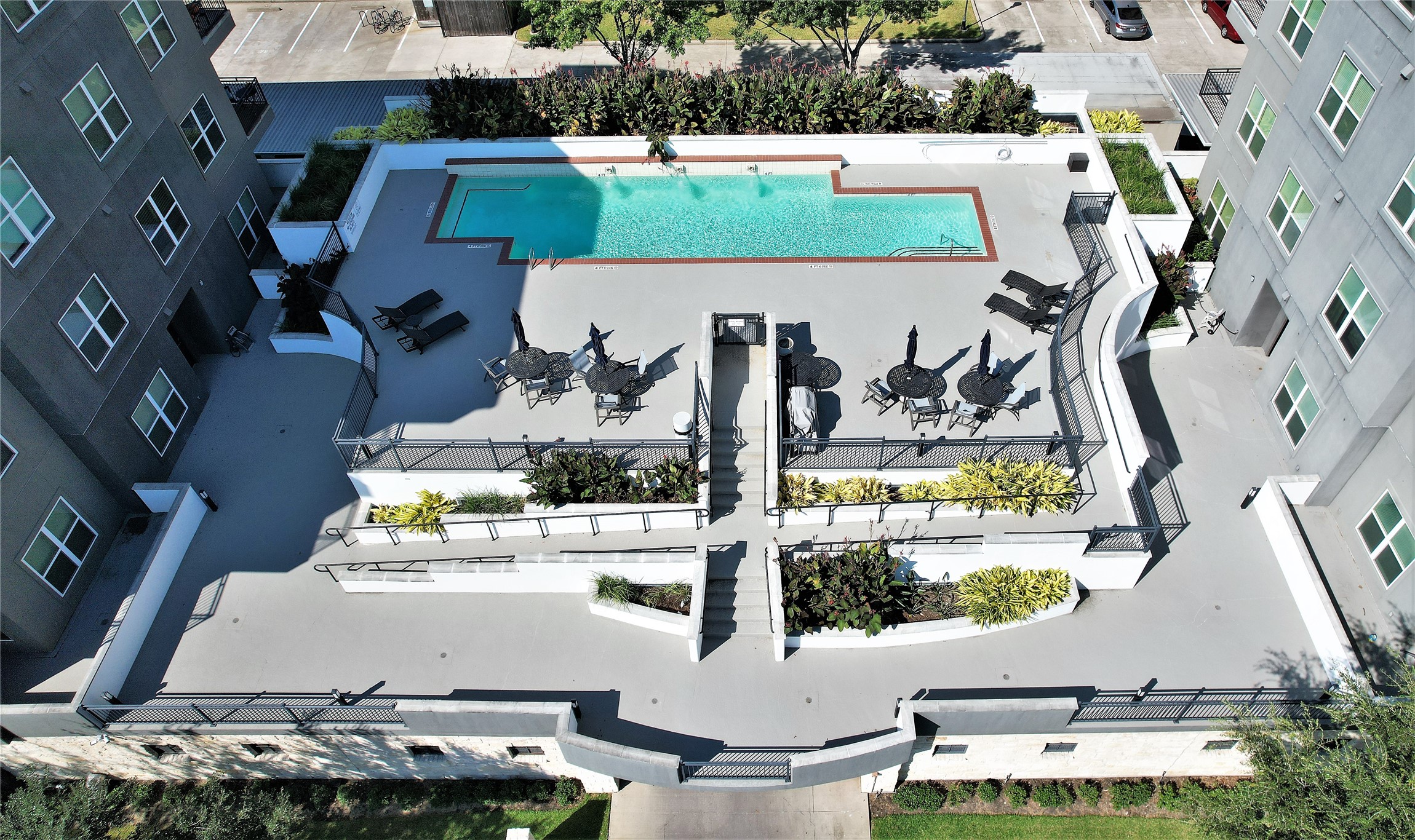 View from above pool. Relax and enjoy the lifestyle.
