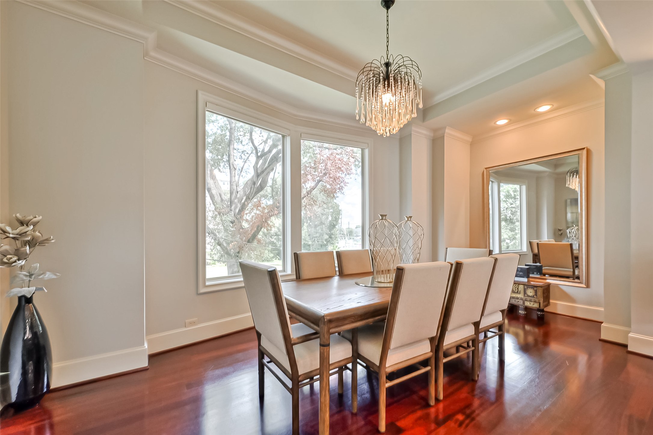 Host Family Dinners at 2701 West Ln. Double paned windows, crown molding, and brazilian hardwood floors.