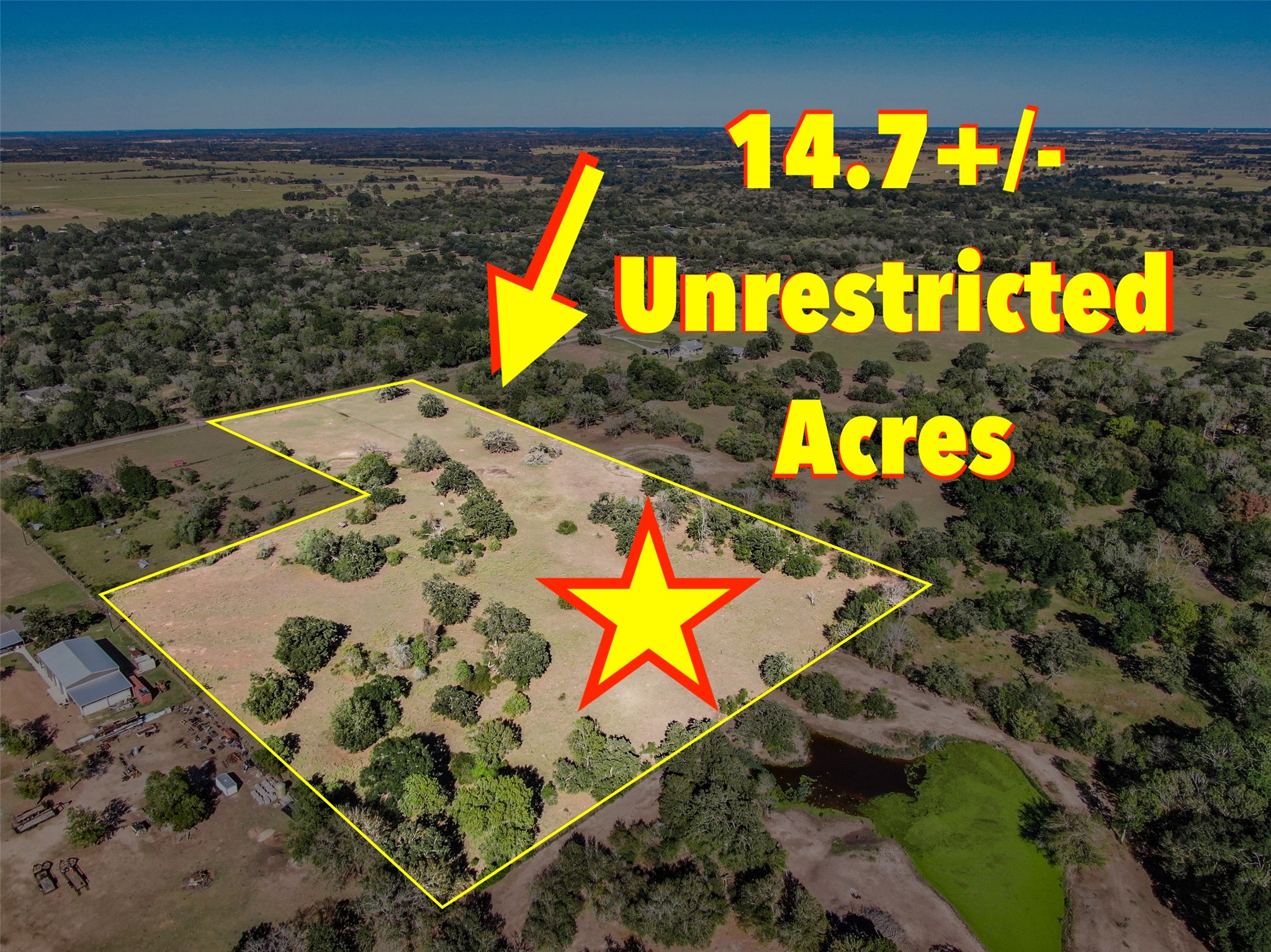 UNRESTRICTED ACREAGE IN WALLER COUNTY!!!