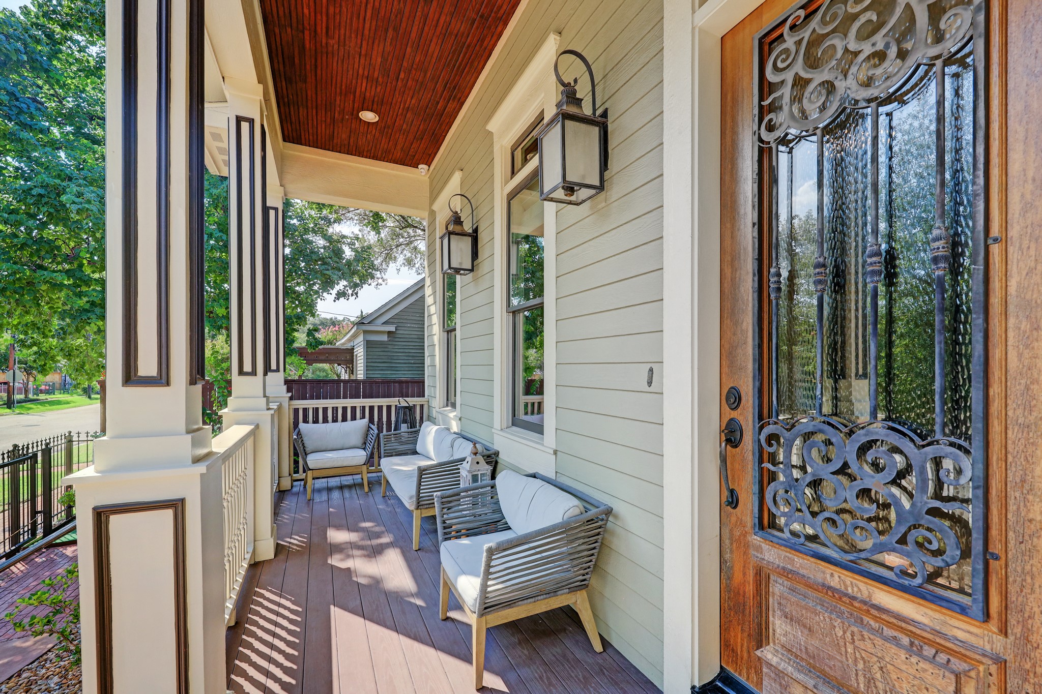 From the front porch to the rear elevated patio with summer kitchen, you will love the outdoor flexibility.
