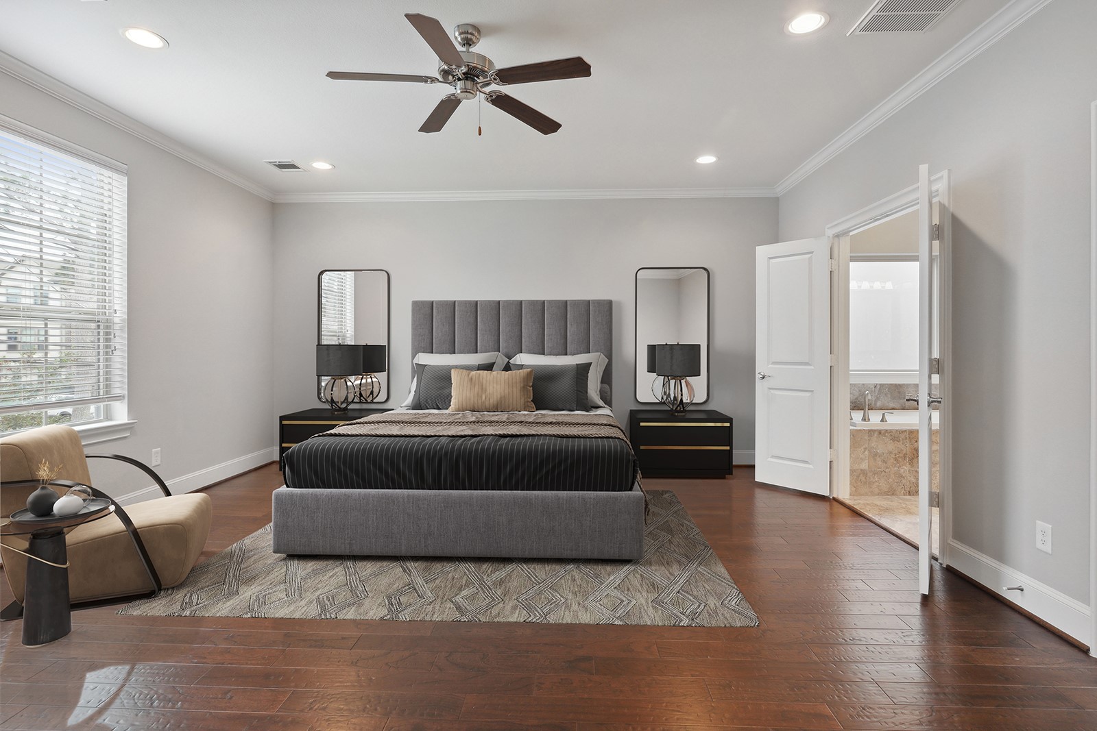 Master Suite- virtually staged