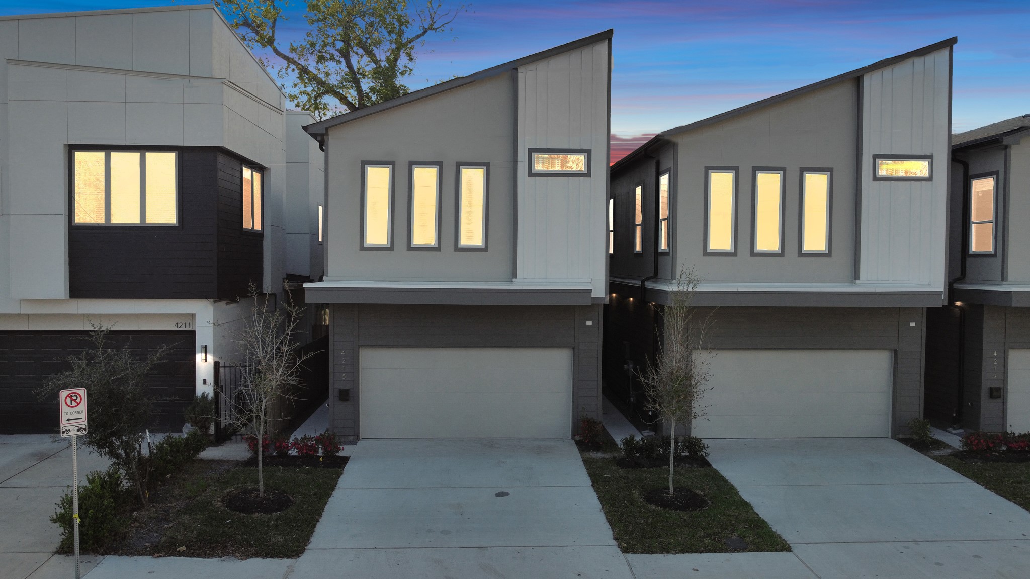 Exterior boasts modern design with captivating lines.
