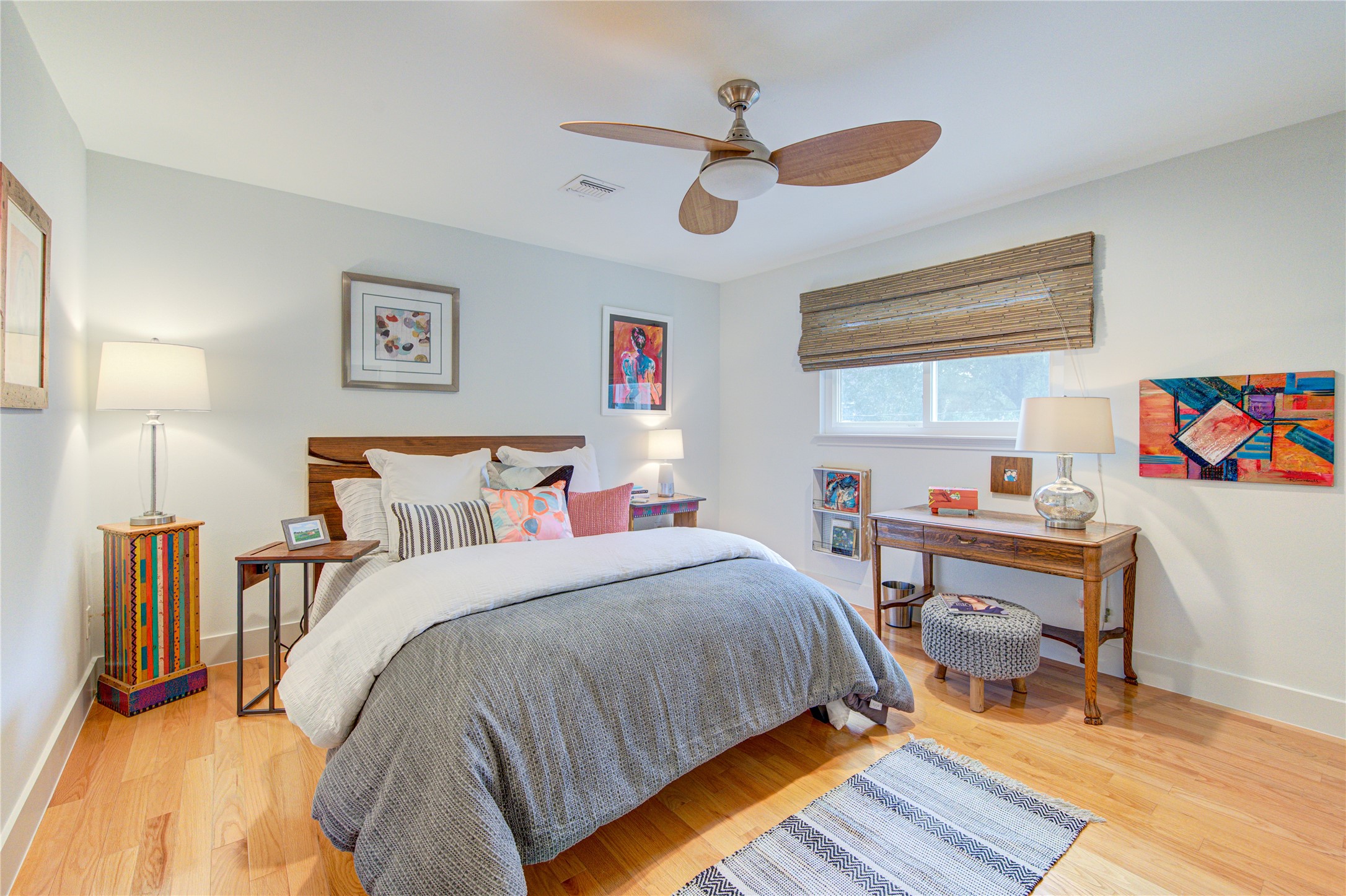 All four upstairs bedrooms boast modern lighting, double pane windows, wood floors, and neutral paint. This home is move in ready so you can move in with peace of mind.
