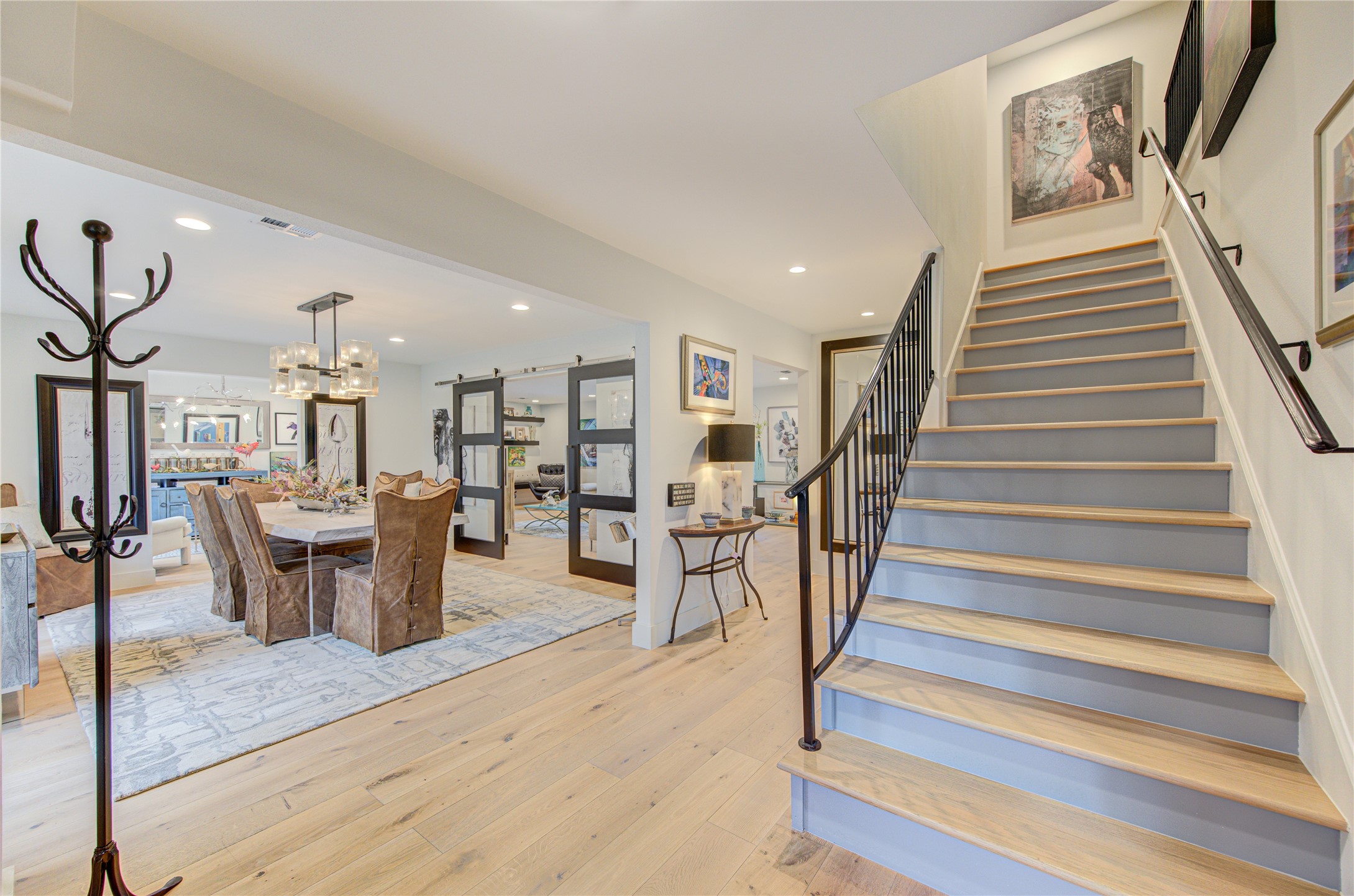 The double iron front doors and French Oak floors are what everyone buyer is looking for, and this home has it all!