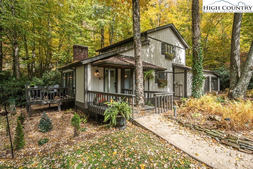 This most picturesque/storybook cottage located just a few minutes from downtown Blowing Rock, the Blue Ridge Parkway, and Boone, and sits on a gorgeous, end-of-the-road private/flat lot with lots of yard space for play, and a relaxing creek meandering all along the property border! The home features plenty of outdoor deck space with front porch/ large side deck to enjoy the pastoral setting and mountain views/ private back deck (partly covered) and with easy access from the master on the main level. The floorplan is perfect with 1st level laundry, and a mudroom off the oversized double garage with room for a small workshop area! The open living concept features a separate bay window dining, spacious/ upgraded kitchen with new appliances, and a living room with vaulted ceilings, ample windows allowing for natural light, and a stone fireplace. Upstairs are 2 bedrooms (1 very spacious) and a shared bath. With this location and price, come see this charming home quickly before it goes!

**** multiple offers****  deadline set for 11/1 at noon