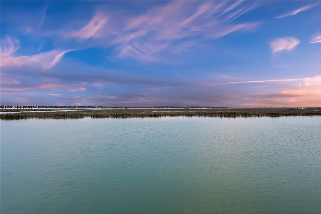 Serene sunset view over the marsh is yours to treasure as the owner of 411 Baynard Cove Club.