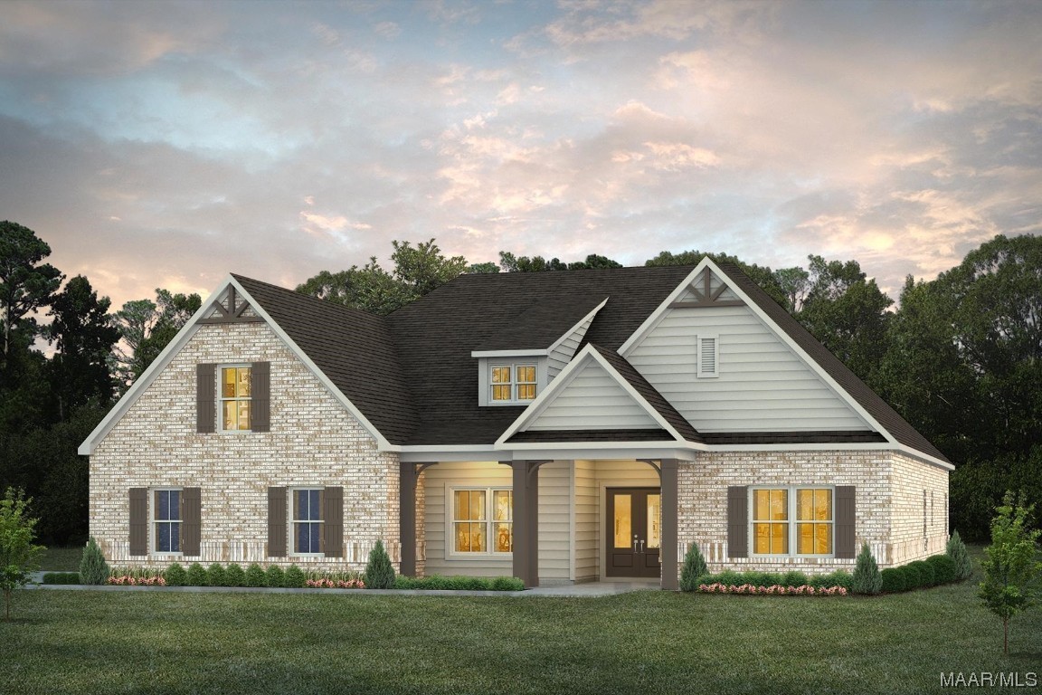 Please ask about our current promotions and incentives. This is the Bainbridge plan with 4 bedrooms and 3 bathrooms.