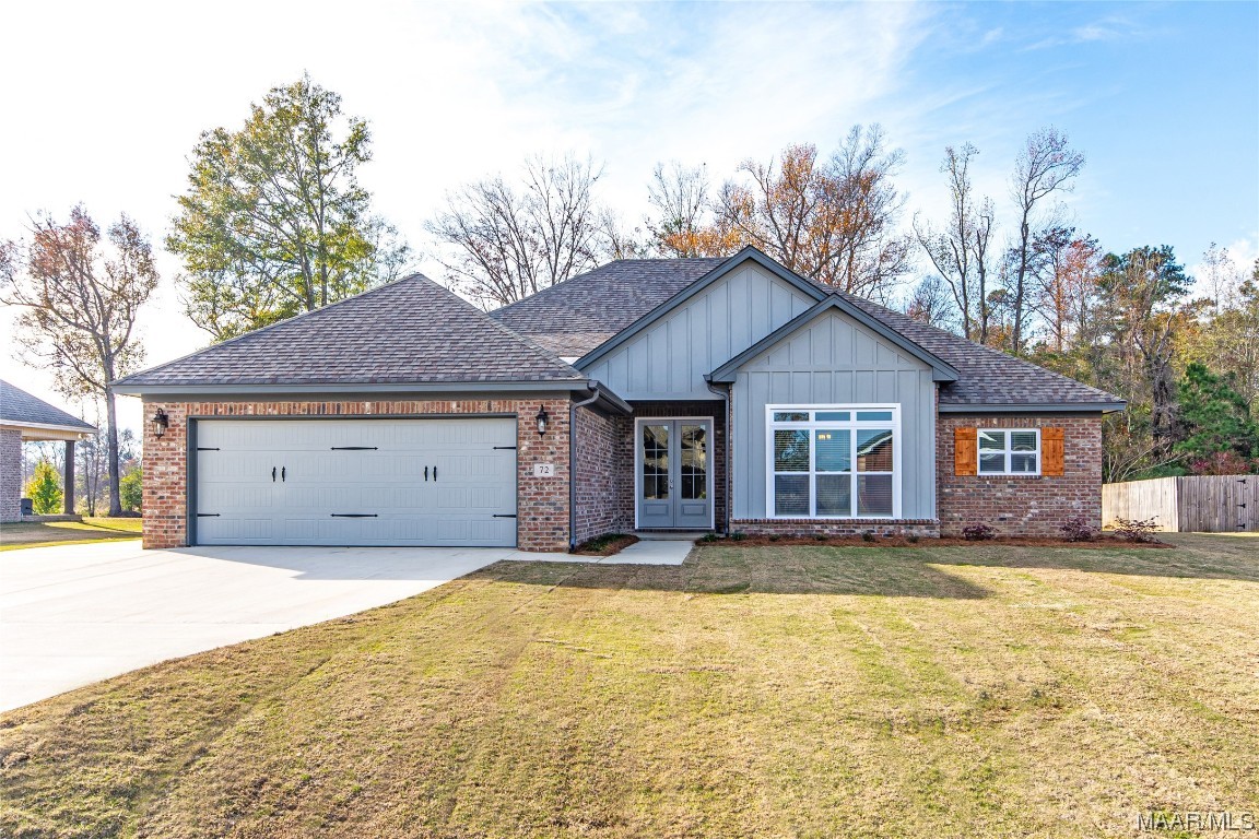 LOOK AT THIS HOME FOR PEACE AND QUIET IN A NICE NEIGHBORHOOD! This beautiful, new construction, 4BR/2BA, located in Jordan Trace subdivision ON the outskirts of Wetumpka, HOLTVILLE SCHOOL DISTRICT, several miles from Holtville schools and Lake Jordan Bonner's Point. This home is full of extras: MOVE IN READY, Complete with REFRIGERATOR, STOVE,  DISHWASHER, MICROWAVE, BLINDS, GAS LOGS. GREAT OPEN FLOOR PLAN. EXTREMELY ENERGY EFFICIENT, EXTRA PARKING PAD FOR RV/BOAT, spray foam Insulation throughout the house and garage.  Split floor plan with 3 Bedrooms on one side will have carpet an the Master on the other side will have LVP and carpet in the closet.  Master bath has a ceiling fan and SHOWER DOOR. Double vanity with quartz tops.  Beautiful Kitchen overlooking the Great Room, plenty of cabinets, walk in pantry, quartz countertops ,breakfast bar, under counter stainless steel sink.  Covered Front Porch with 8' double entry door. Large, covered and screened in back porch with a fireplace.  Gas logs furnished by the builder for both fireplaces.  Almost half acre flat lot with sodded yard. This home is backed by OLDNETTLE CONSTRUCTION, 2/10 structural warranty.  Call for an appointment. BUYER IS RESPONSIBLE FOR RENTING OR BUYING PROPANE TANK FOR FIREPLACES.