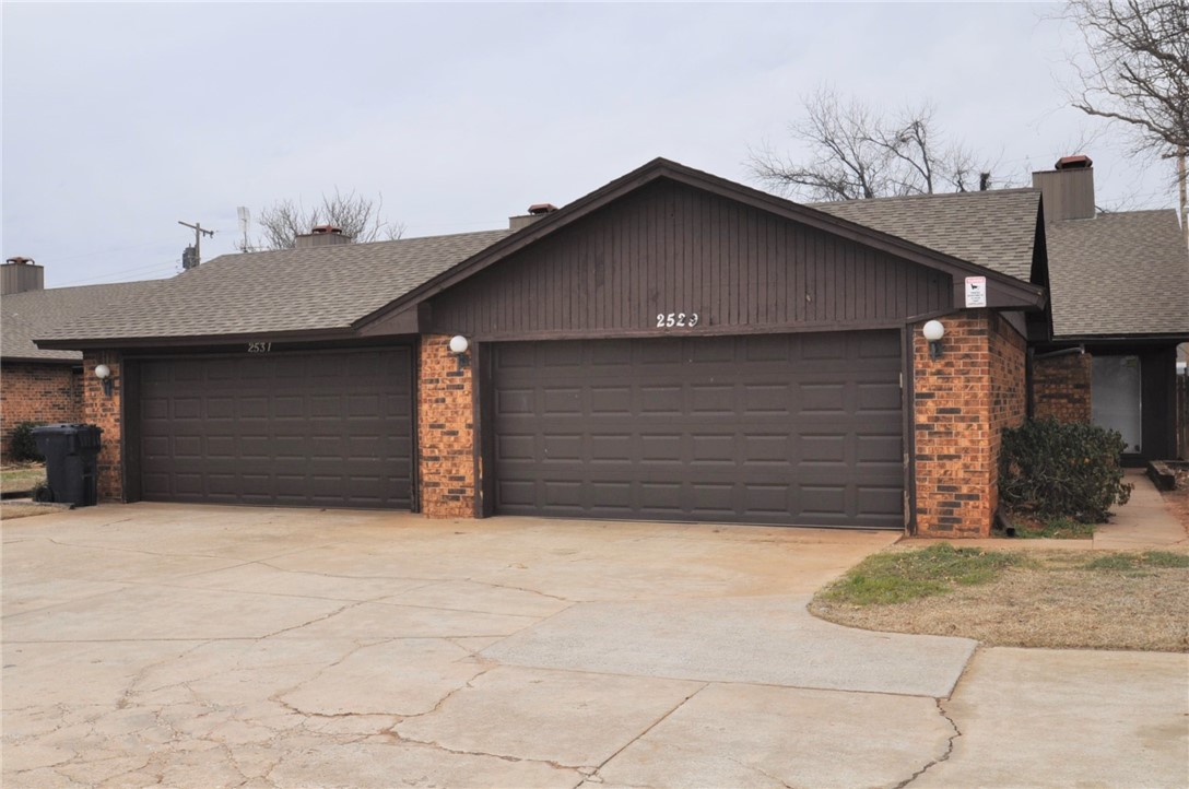2529 - Front Exterior with 2 car garage!
