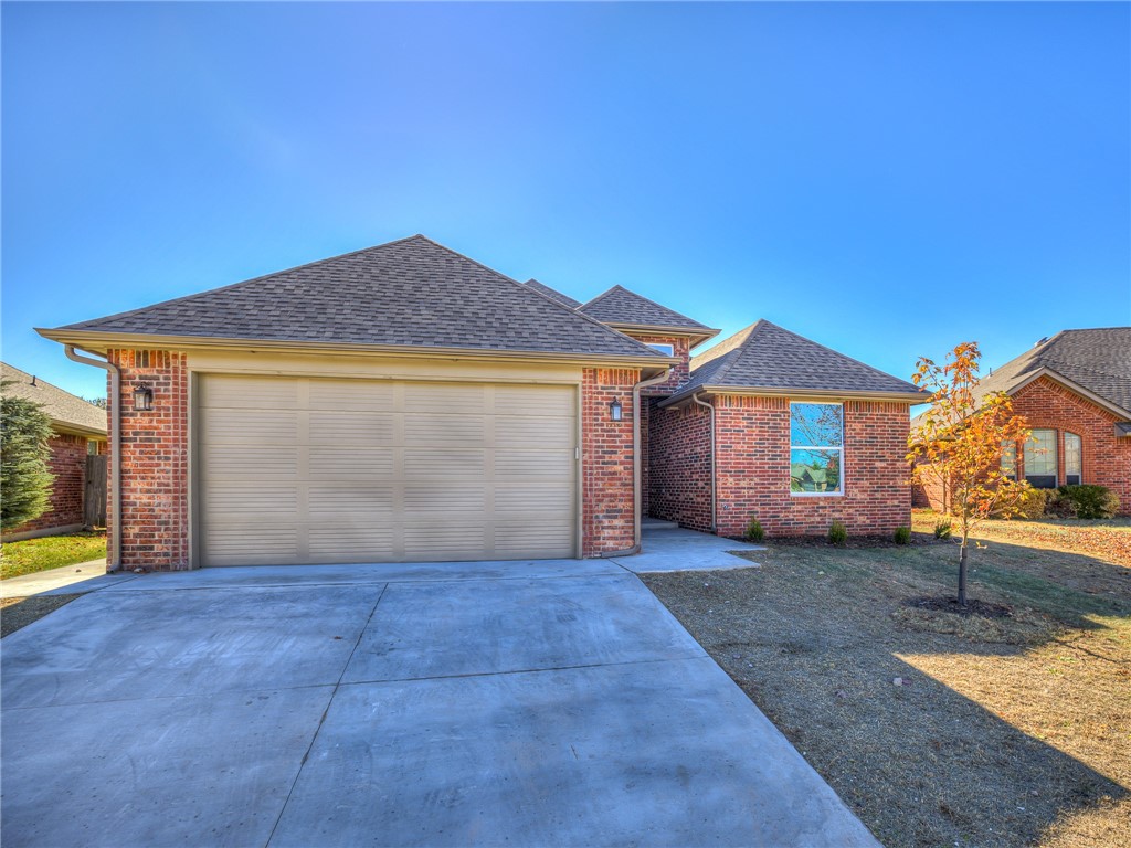 Beautiful new construction in highly sought-after west side Norman Cascade Addition. You will love this free-flowing open floor plan. Much attention to detail and includes a flexible layout with 4 bedrooms or 3 beds & a strategically-placed office (with closet). The large island is the focal point, where your family & friends can gather. The large covered back patio is another great gathering place. All bedrooms have nice-sized closets. The primary suite is large and luxurious with a huge walk in closet, double vanities & beautiful details. Secondary bedrooms 2 & 3 have share a bathroom. 4th bedroom(or study) has a private 3rd bathroom. This is one of the last lots available in cascade addition, which includes a community pool and clubhouse.Very close to schools, shopping & I-35 or I-44.