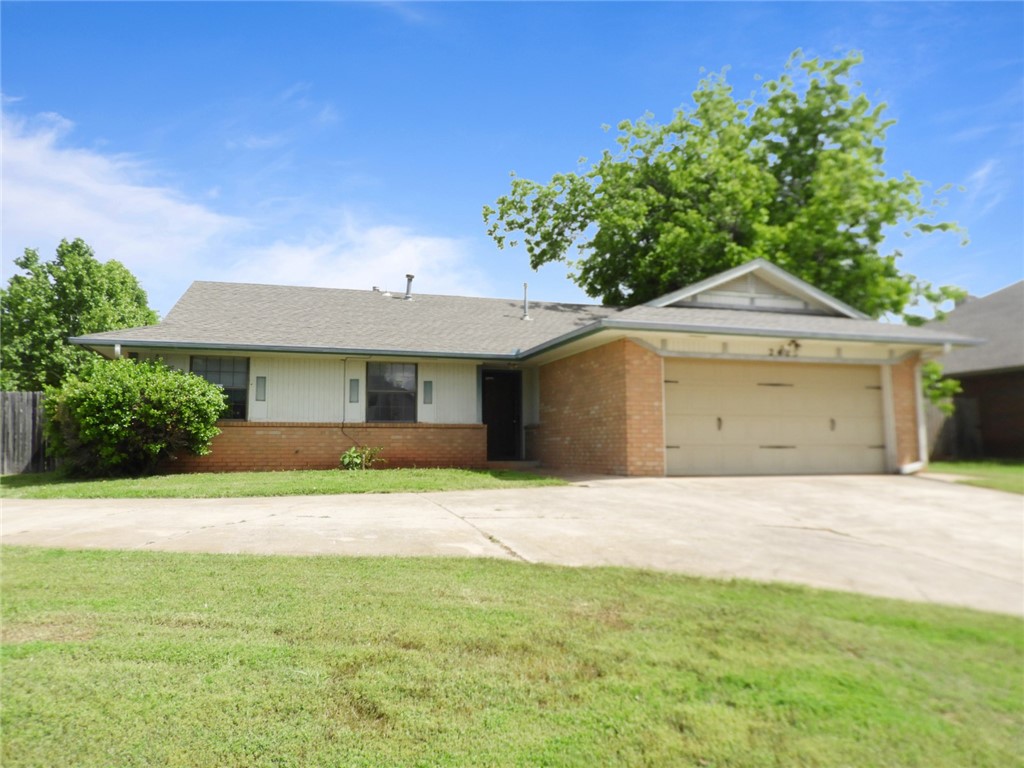 Multiple Offers!!  All offers due 5/26/2023 @ 5:00PM EST!!  Brick 3 bedroom 2 bath 2 car garage home located in Soutwest Oklahoma City in Moore Schools on corner lot with plenty of back yard access.  Open floor plan with kitchen open to living area with brick fireplace!!  This home has tons of possibilities!!