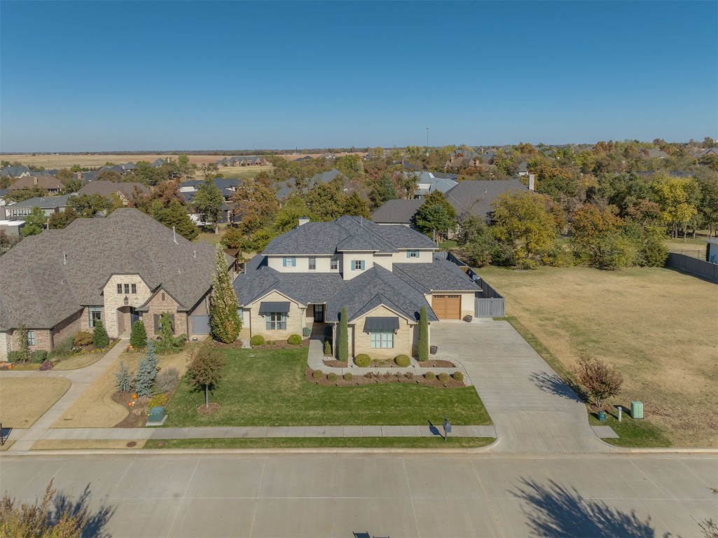 6332 Wentworth Drive, Edmond, OK 73025 view of drone / aerial view