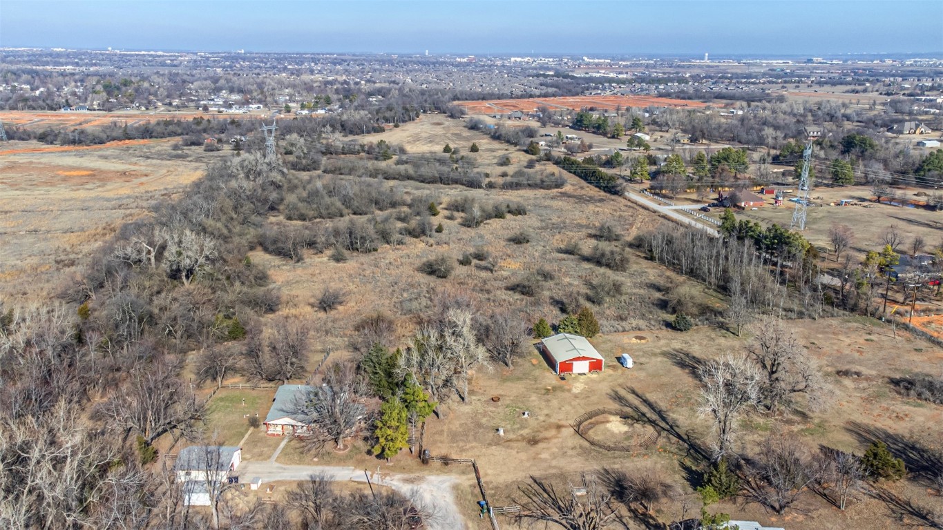3735 Janet Circle, Mustang, OK 73064 view of drone / aerial view