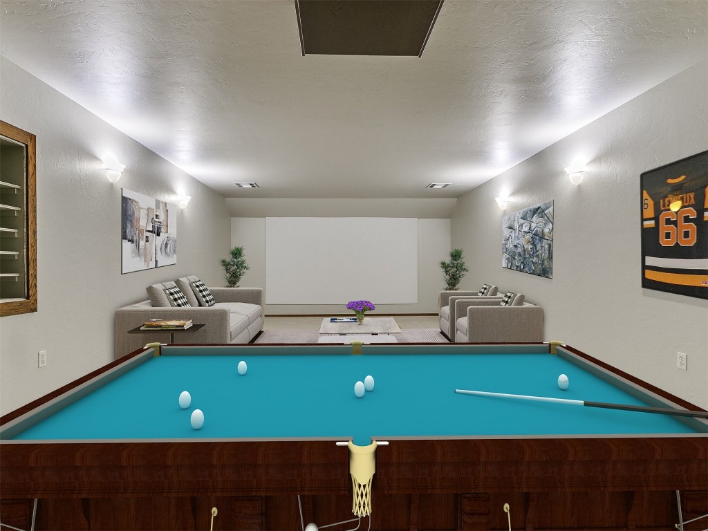 12400 Olivine Terrace, Oklahoma City, OK 73170 recreation room featuring pool table