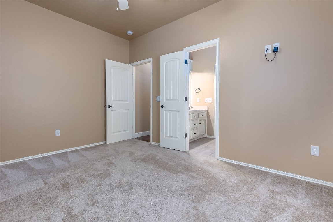4508 Jacobs Lane, Choctaw, OK 73020 carpeted spare room with ceiling fan