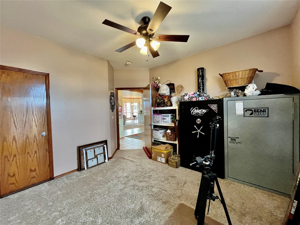 5808 E McMillin Dr, Tuttle, OK 73089 interior space with ceiling fan