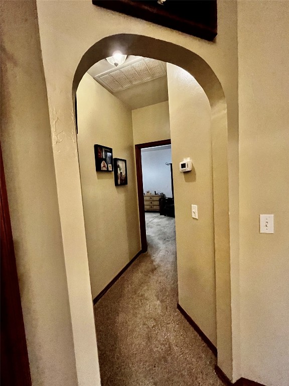 5808 E McMillin Dr, Tuttle, OK 73089 hall with carpet flooring