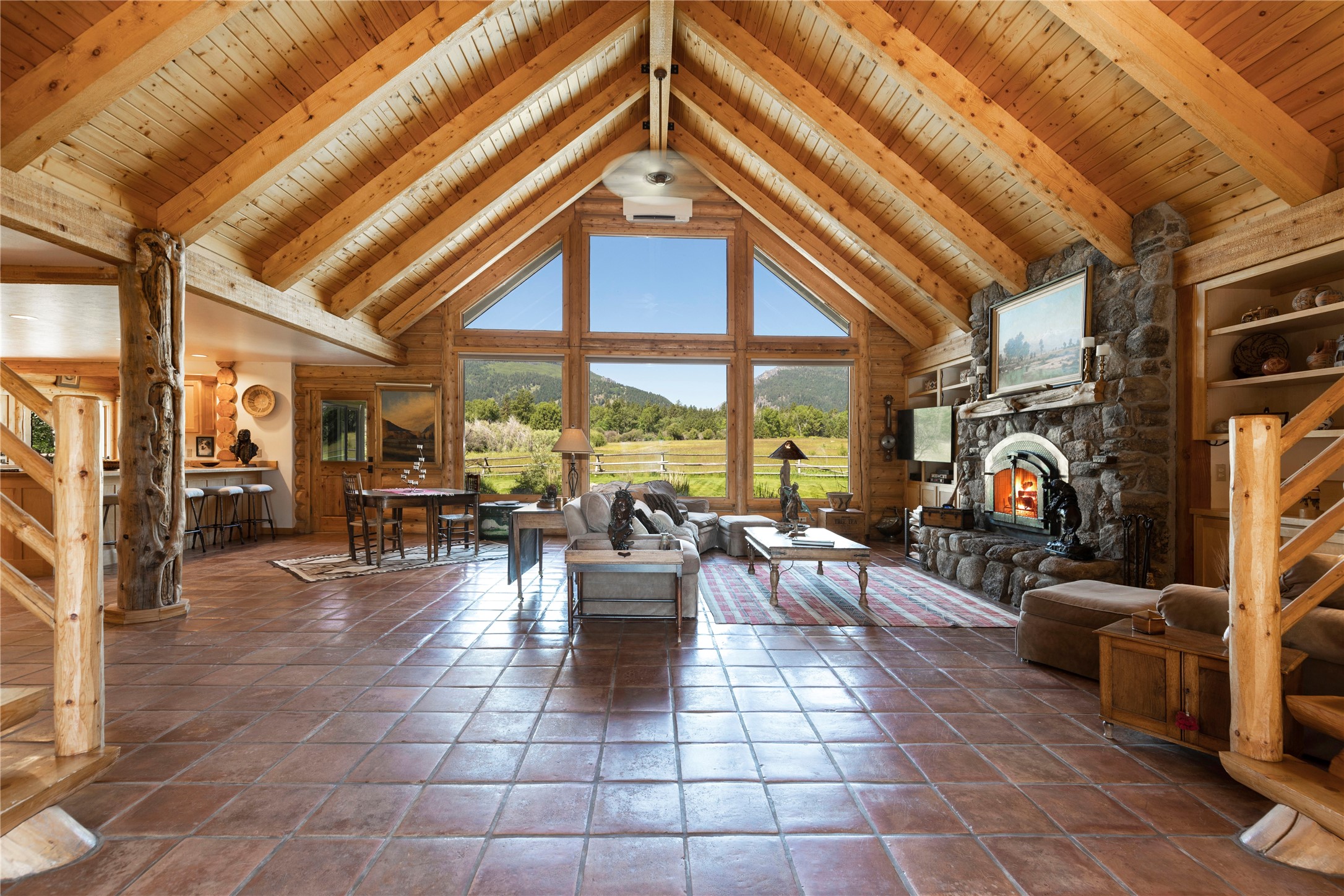 Experience the ultimate Montana lifestyle with this exceptional, established 50-acre legacy ranch property. Live your dreams surrounded by the breathtaking beauty of the Fred Burr Canyon Ranch with a stunning 6,448 SF 3+ bedroom, 4.5 bathroom home, 2 guest cabins, barn, ponds, irrigation, & historic dry-cabin (rumored to be an old single room schoolhouse)! Immerse yourself in the vibrant Montana life & indulge in every aspect of the Big Sky life. For detailed square footage information, please check the additional remarks section. Don't miss the chance to take the virtual video tour, as it will help you fully appreciate the unparalleled beauty and serenity that await you. Start living your Montana dream today and make this extraordinary property your own! Contact Bobbi J. Lockhart at 406-880-0117, or your real estate professional. Guest House: ~1297 SQ FT
Cabin: ~581 SQ FT
Barn: ~1,478 SQ FT
Greenhouse: ~96 SQ FT
Garage/Shop: ~1,180 SQ FT
Loafing Sheds: ~240 SQ FT & ~133 SQ FT
Log Outbuilding: ~600 SQ FT
Pump House: ~48 SQ FT