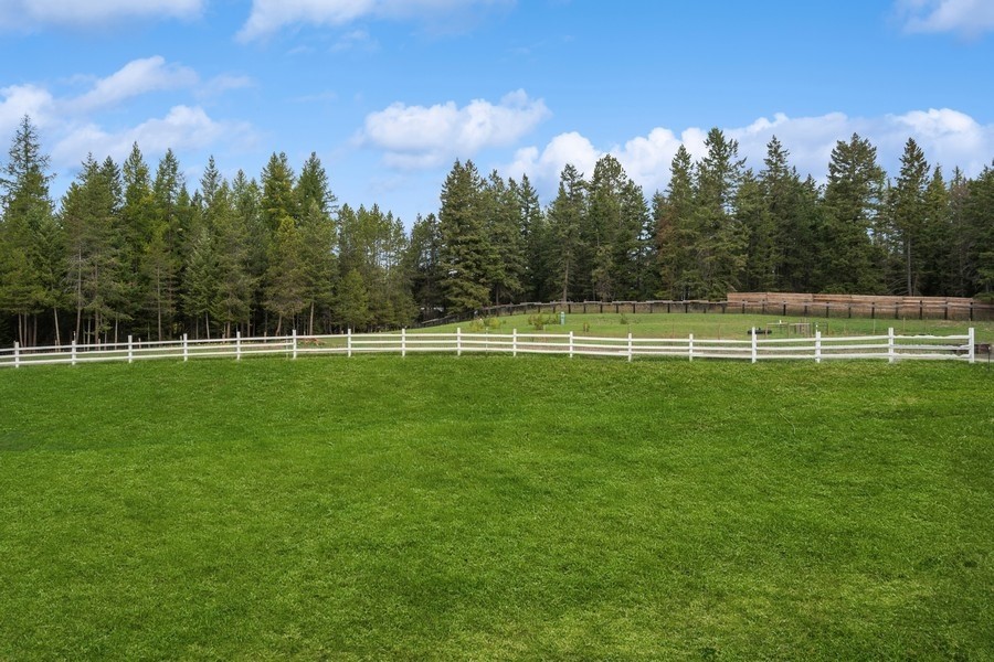 Rare opportunity to own 5+ acres with privacy between Whitefish and Columbia Falls. This horse ready property is fenced and cross fenced and has a large 30 X 60 shop with a wood stove. Beautiful perennial gardens with water features greet you at the entry of this manufactured home on a poured concrete foundation. The full basement is partially finished and plumbed for an additional bath. Scenic corridor zoning and no covenants allow ample flexibility. Bring your pets, equipment, business ideas, and love of a true Montana setting! So many options for this property. Previous approval for additional septic for light commercial space. For more information or a private tour, call Jen Dolan at 406-212-0841 or your real estate professional.
