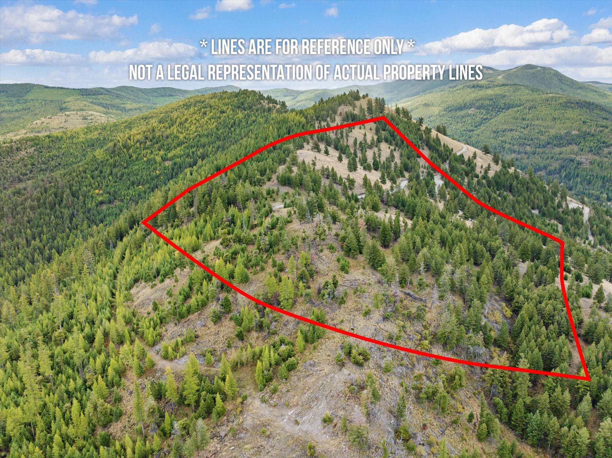 Unique opportunity to own a 80+ acre on an entire mountaintop! All major road work is in and a well developed building site is established. No covenants or zoning, wild game frequent the property, and lumber company land is accessible from the property. Power is available, and the seller will credit up to $100,000 to bring power to the property. Don't miss this rare opportunity to own a generational gem! Currently split into two 40 acre tracts. Call Mark Beck at 406-261-6602 or your Real Estate professional for more information.