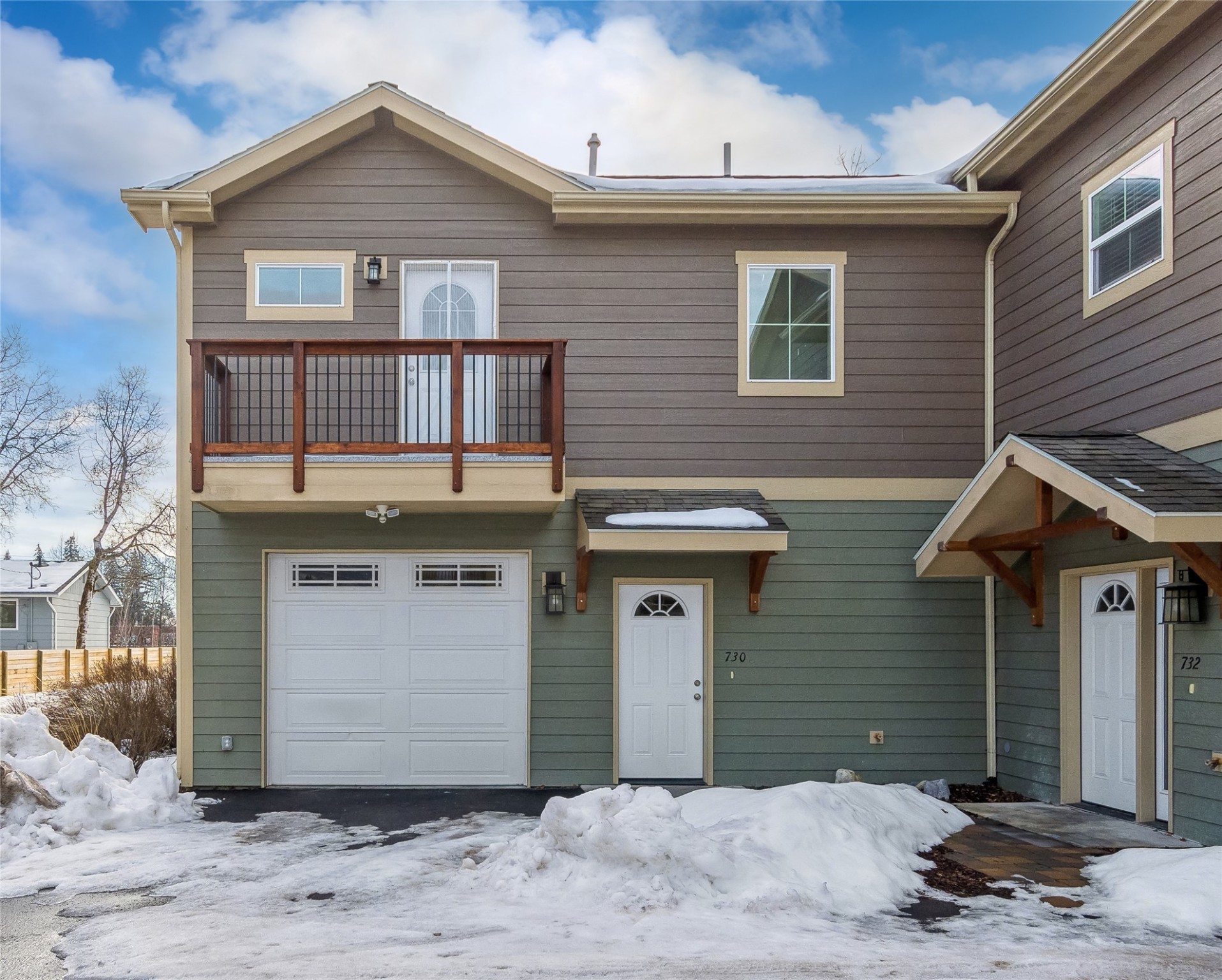 Right in the heart of Whitefish!  This 2 bedroom, 2 bath unit is located just a short walk into downtown Whitefish.  Additional features include an attached one car garage, tiled shower, newer construction, deck, and stainless appliances.  Agent owned.