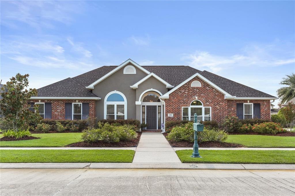 A stunning “like-new” construction offering in a demand location in the heart of Ashton Plantation in Luling.  Offering the utmost finishes for the discerning buyer, with luxury of mature landscape. A floor plan imagined for both entertaining and comfortable living. Natural light-filled entry shows off the beautiful view overlooking the custom fantasy salt-water pool.  Pool has tanning landing – App run jets and lighting – stone waterfall – & palm trees make “Stay-Cationing”  a Must!   The Open living room features a gas-log fireplace.  An enviable kitchen with granite counters, custom cabinetry and fixtures.  A sumptuous primary suite boasts a soaker bathtub, separate shower and dual closets.  Three additional super spacious bedrooms have fabulous closets.  Enjoy the Gorgeous millwork, new lighting and plumbing fixtures. Fully fenced yard.  Extra-long driveway and side entry garage w/insulated door and utility sink.