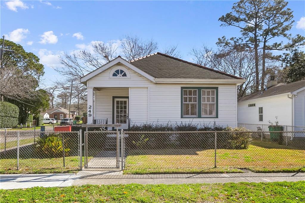 Rare opportunity to live in Old Metairie & in this charming cottage on a corner lot surrounded by beautiful homes. Special features include 9 ft ceilings, hardwood floors & crystal door handles throughout. Spacious fenced in yard with DBL gates offer rear yard access and a sizable shed/workshop that had running water with electricity, utility sink & washer/dryer hookups. Enjoy your fig appetizers hand picked from the tree while relaxing under the pergola & patio string lights. Built circa 1938 & Seller is only the 2nd owner!  Home includes a new 3 ton 14 seer electric AC unit installed in 2021. This location is also known for its excellent walkability to restaurants, shopping, coffee shops, excellent schools, outdoor fitness park with bike path, and nearby Wally Pontiff playground which has tennis courts, dog park, jogging trail & much more! Easy access to I-10, Metairie Rd & Veterans Blvd. Enjoy the amenities that Old Metairie has to offer! Flood Zone X. Update this property into your dream home! Being sold as, no repairs or credits - inspections for Buyers purposes only. Electricity is on but gas & water are turned off (Seller is not turning them on). Seller has a completed set of house plans for a 4 bed 2 bath addition with a large deck on the back - available to buy if interested.